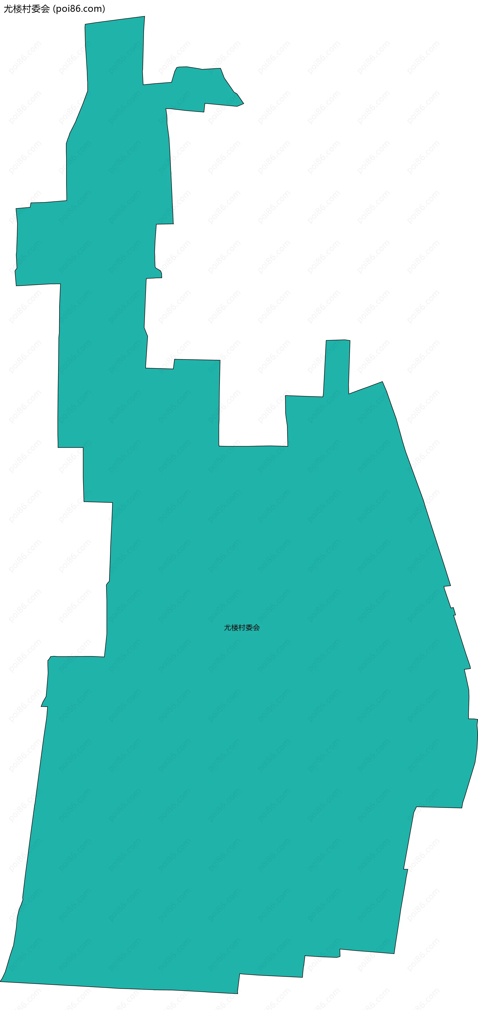 尤楼村委会边界地图
