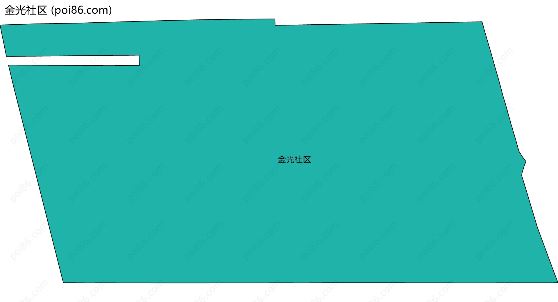 金光社区边界地图