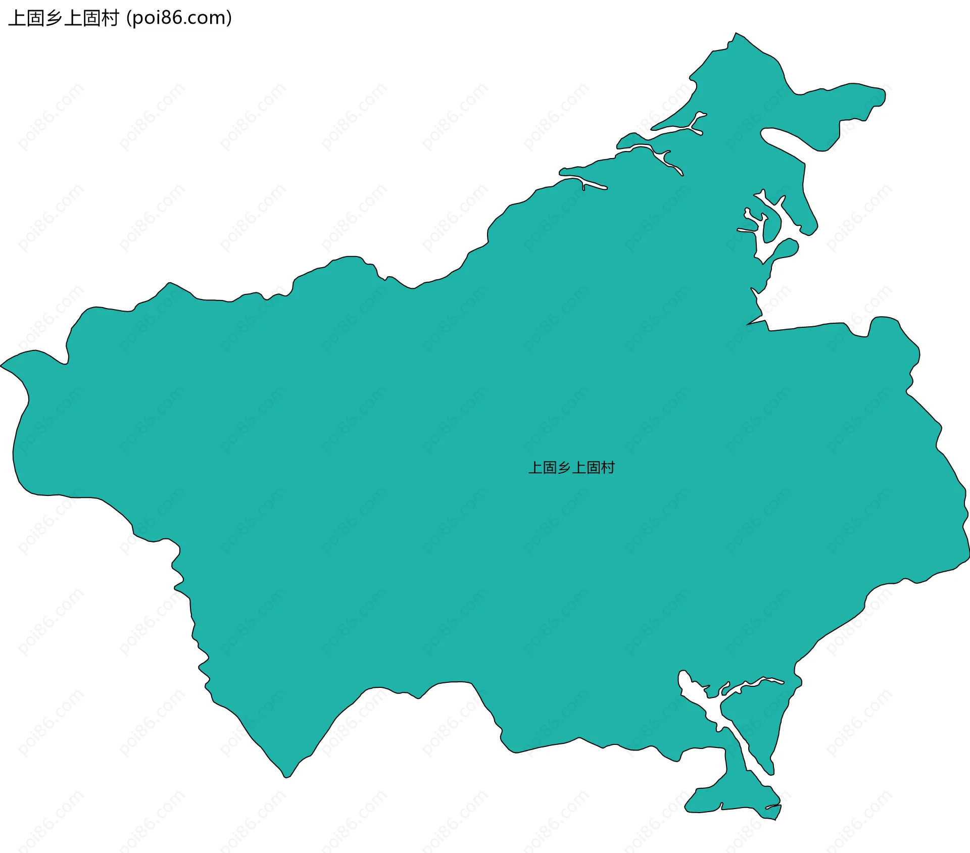 上固乡上固村边界地图