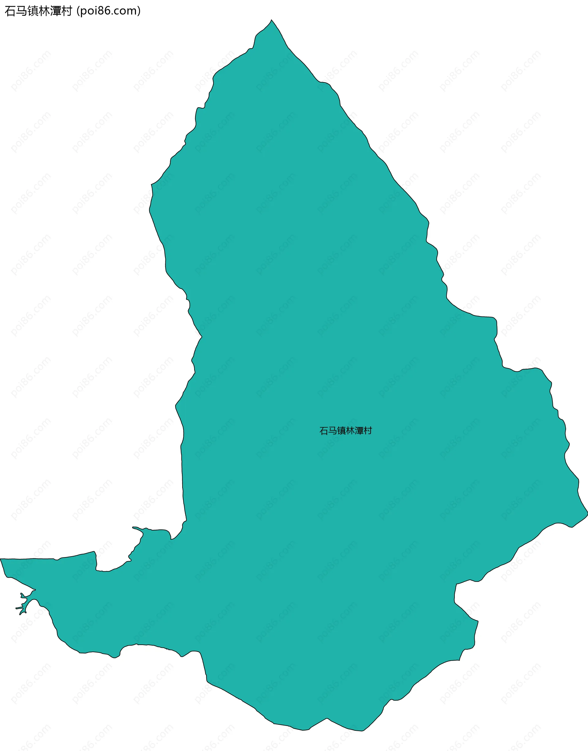 石马镇林潭村边界地图