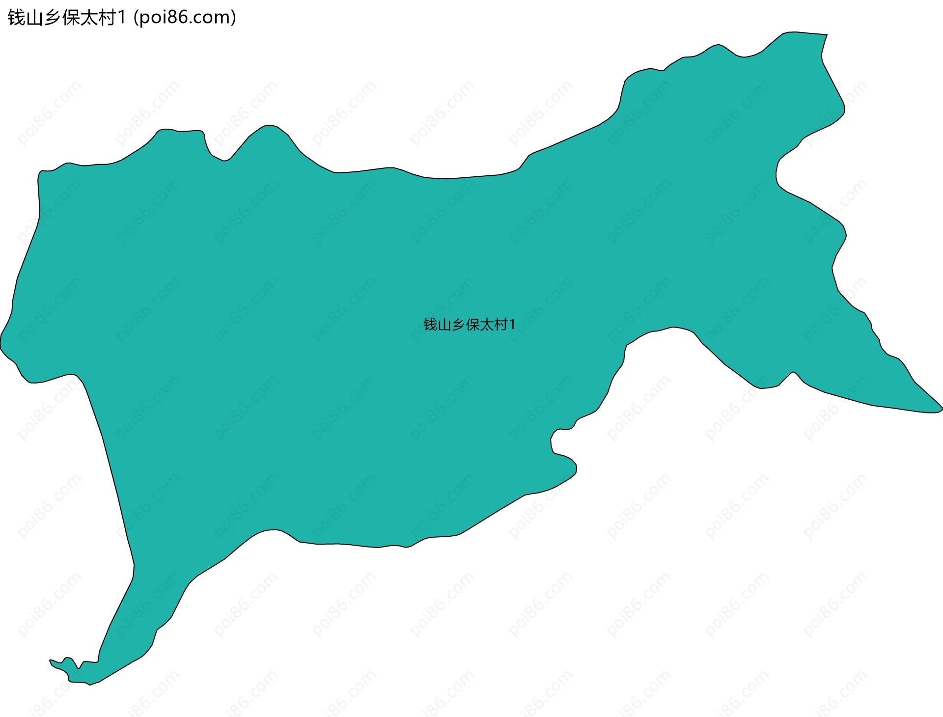 钱山乡保太村1边界地图