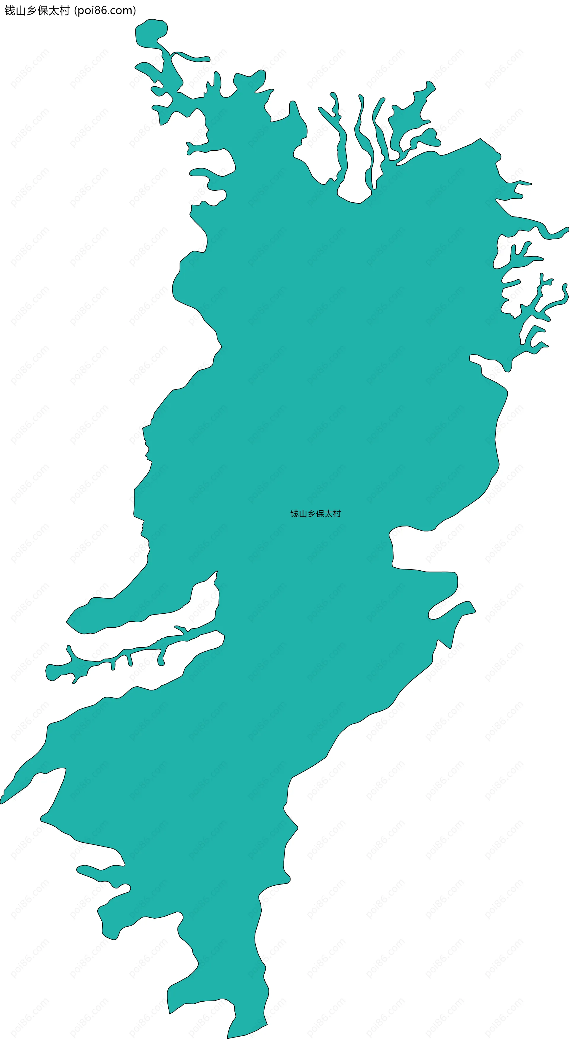 钱山乡保太村边界地图