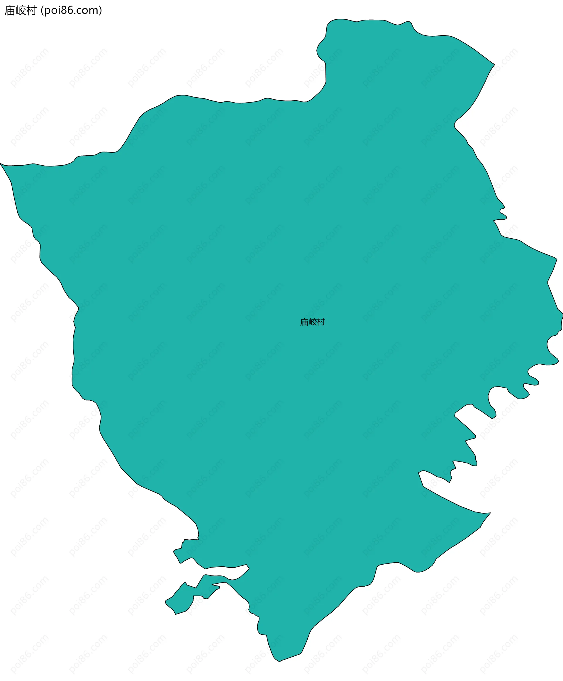 庙峧村边界地图