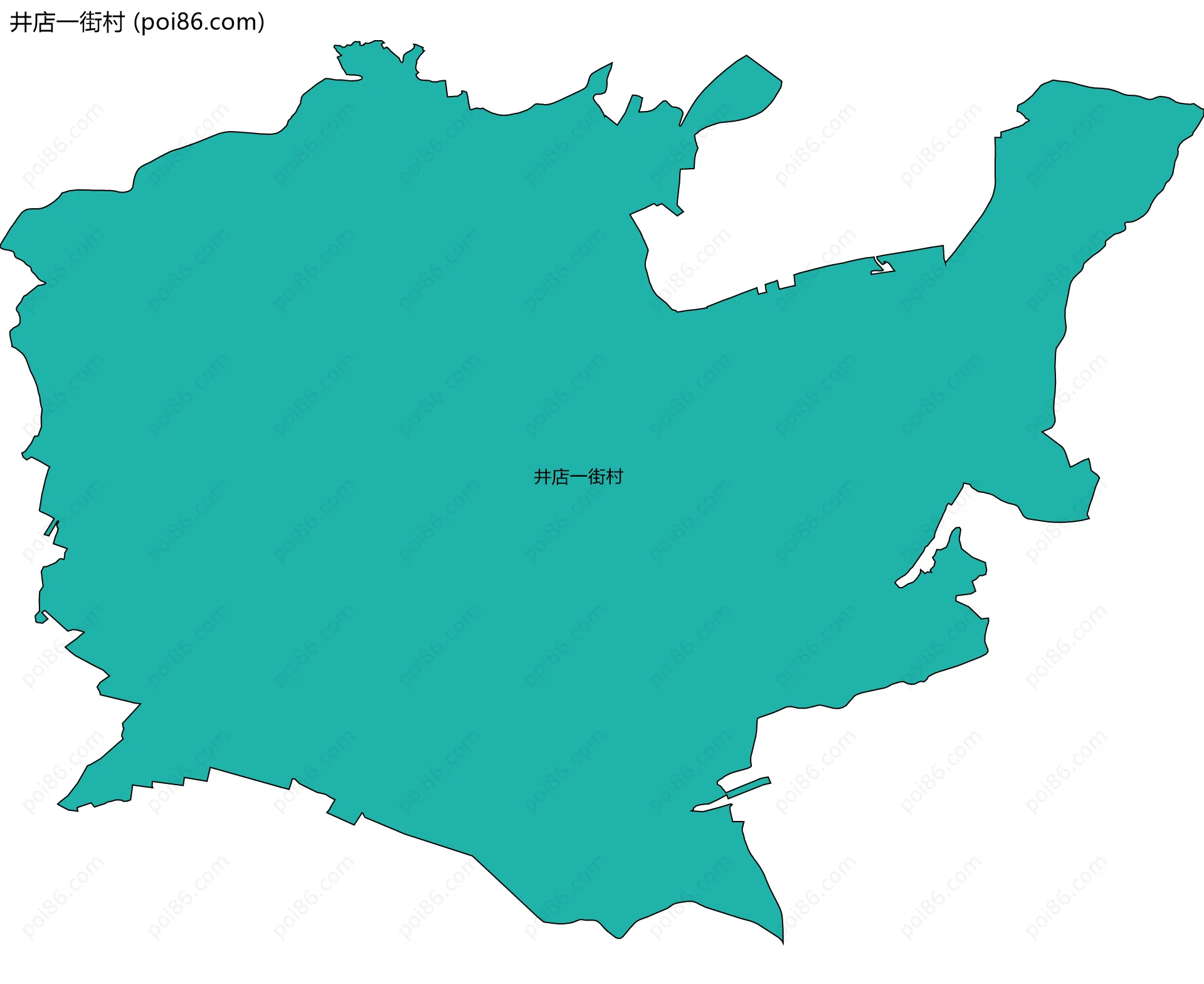 井店一街村边界地图