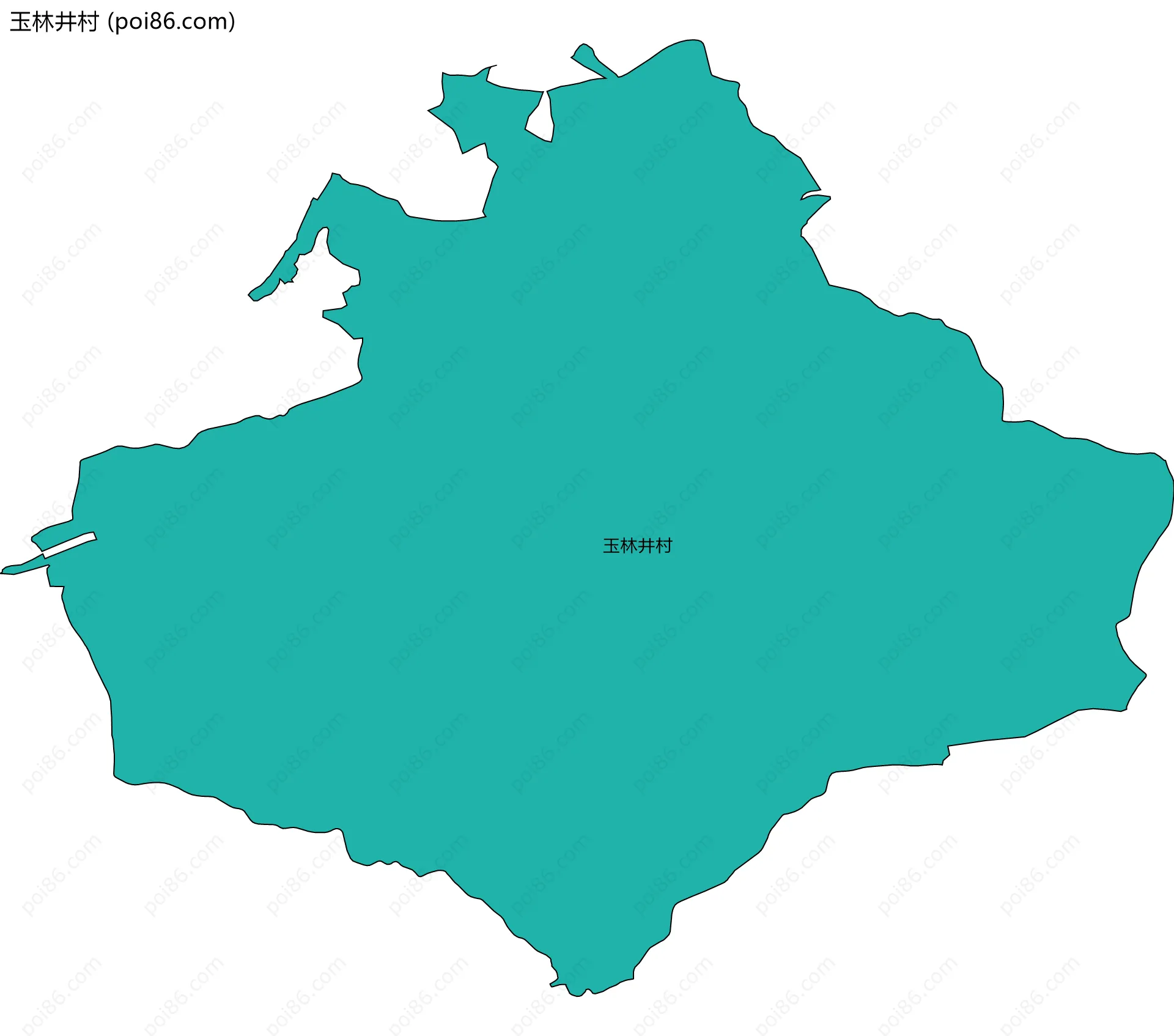 玉林井村边界地图