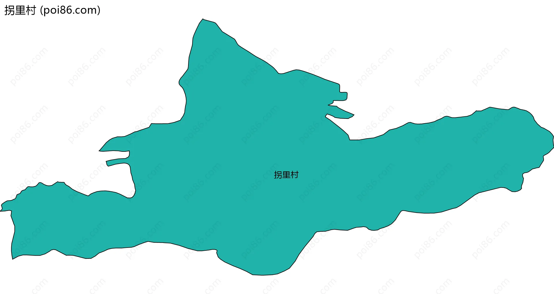 拐里村边界地图