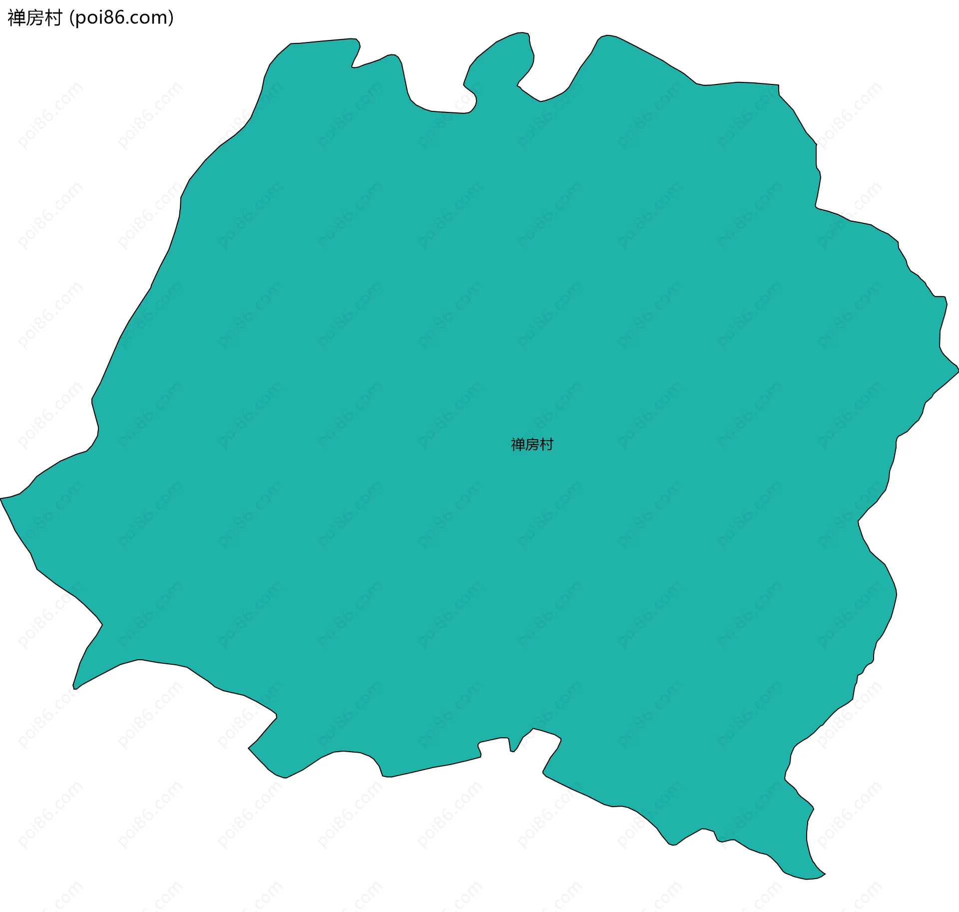 禅房村边界地图