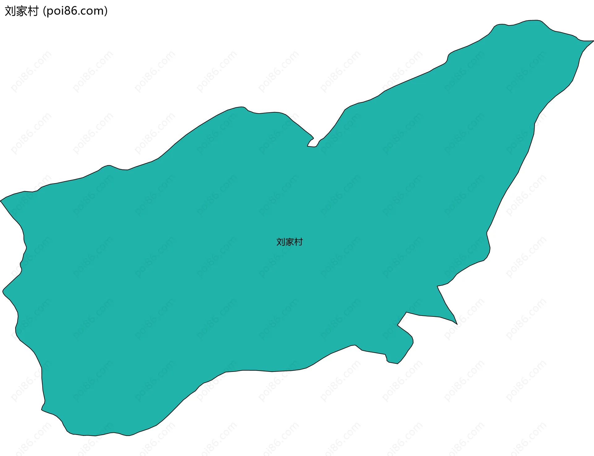 刘家村边界地图
