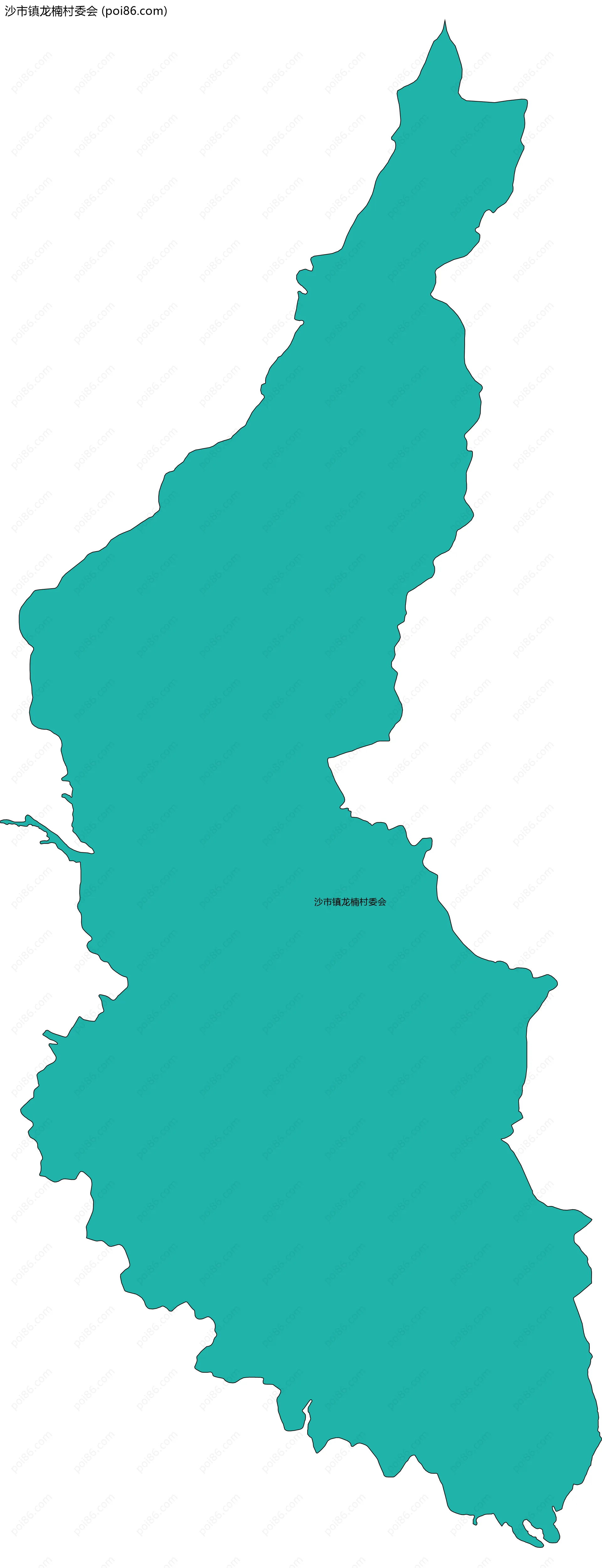 沙市镇龙楠村委会边界地图