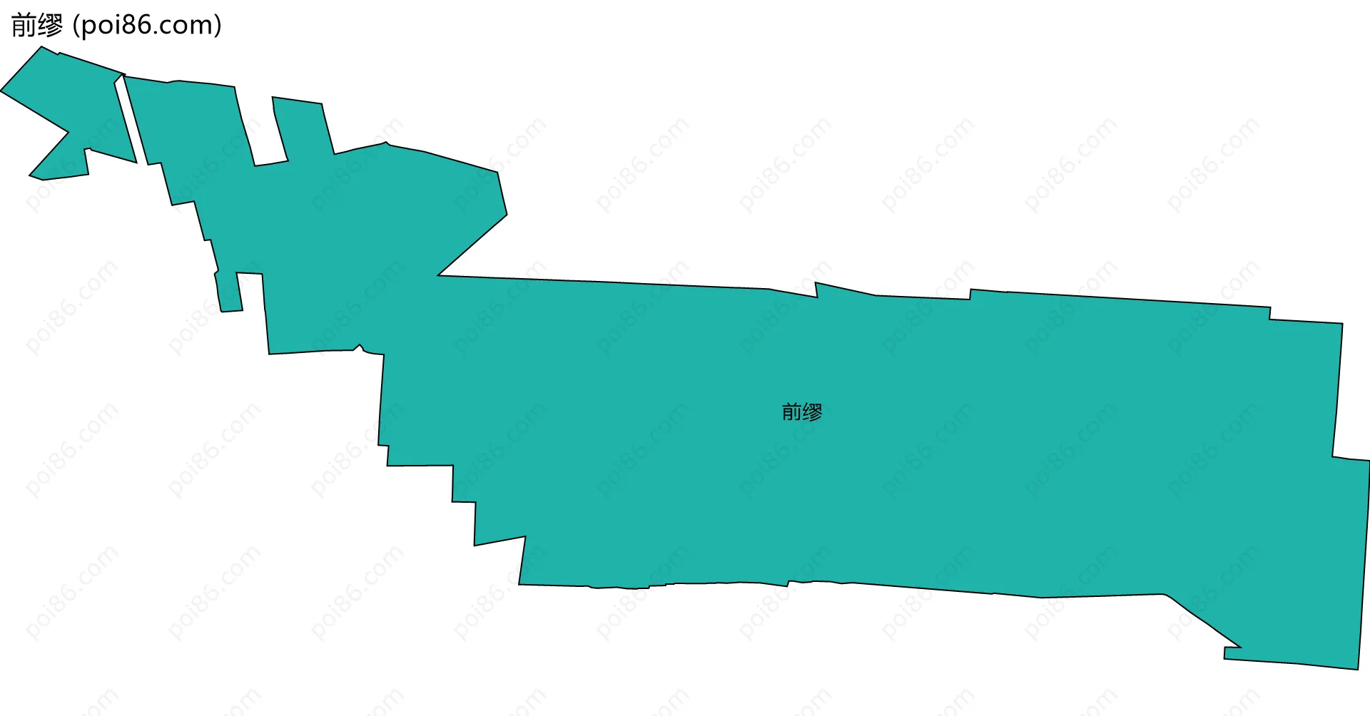 前缪边界地图