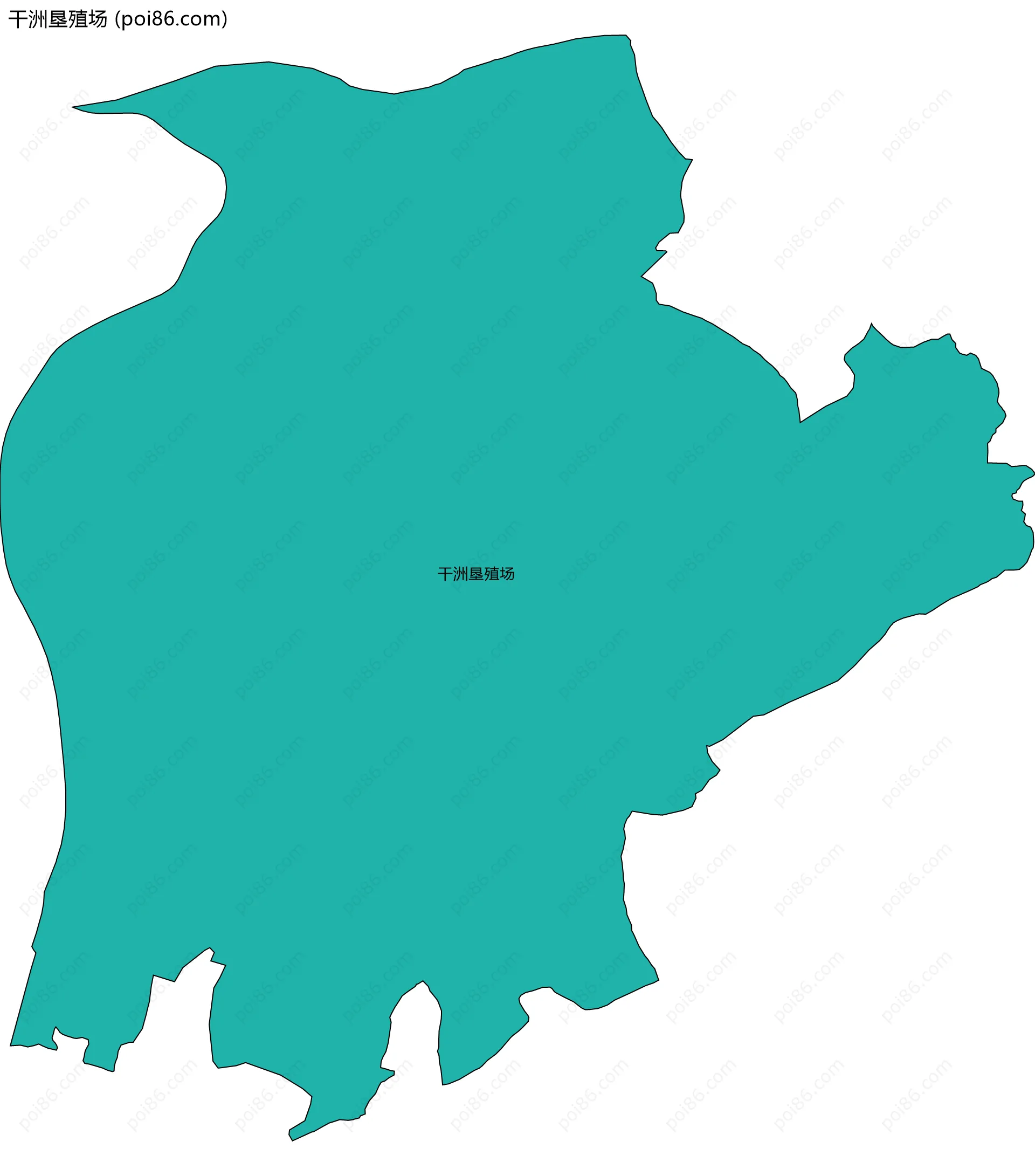 干洲垦殖场边界地图
