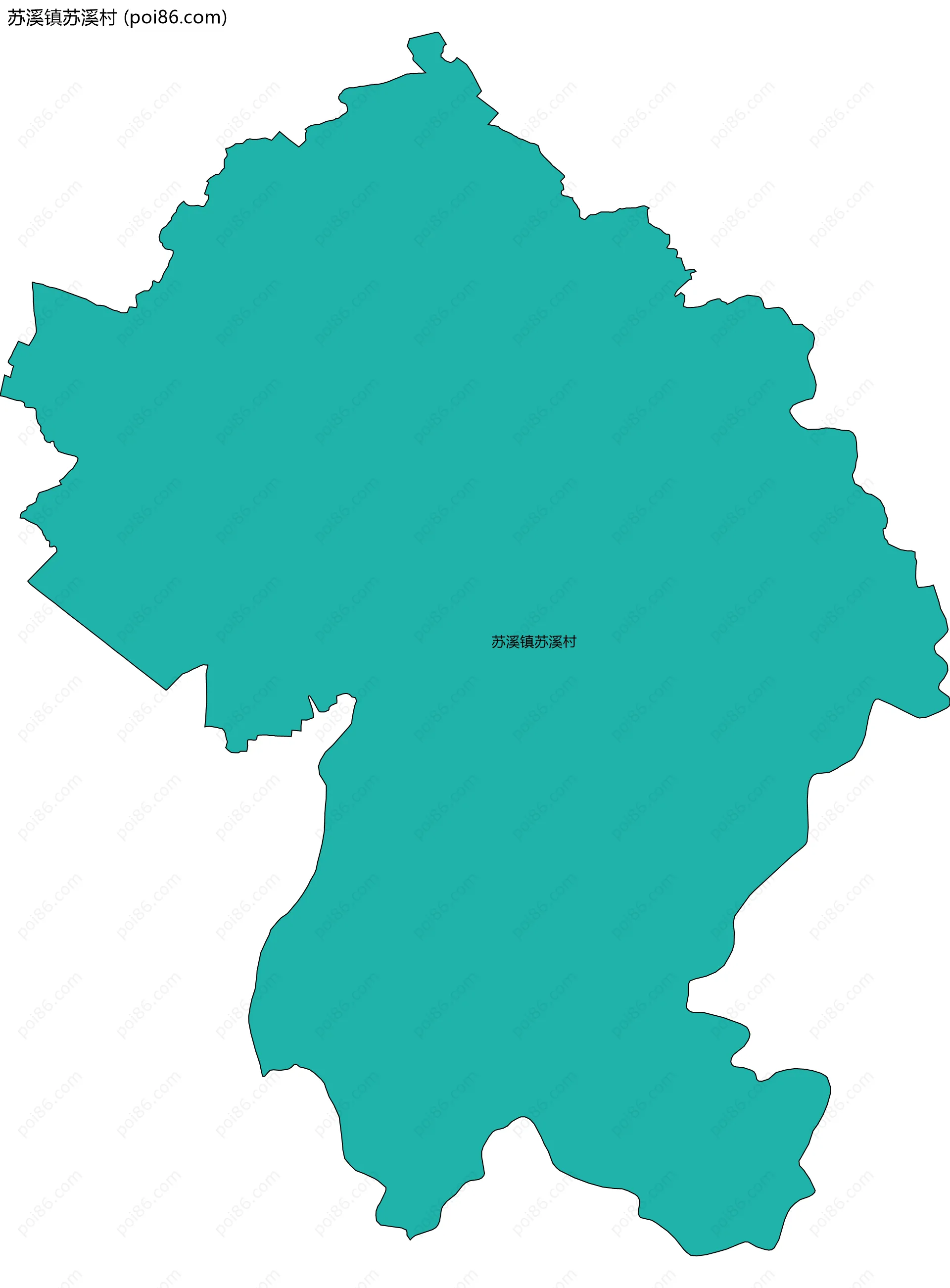 苏溪镇苏溪村边界地图