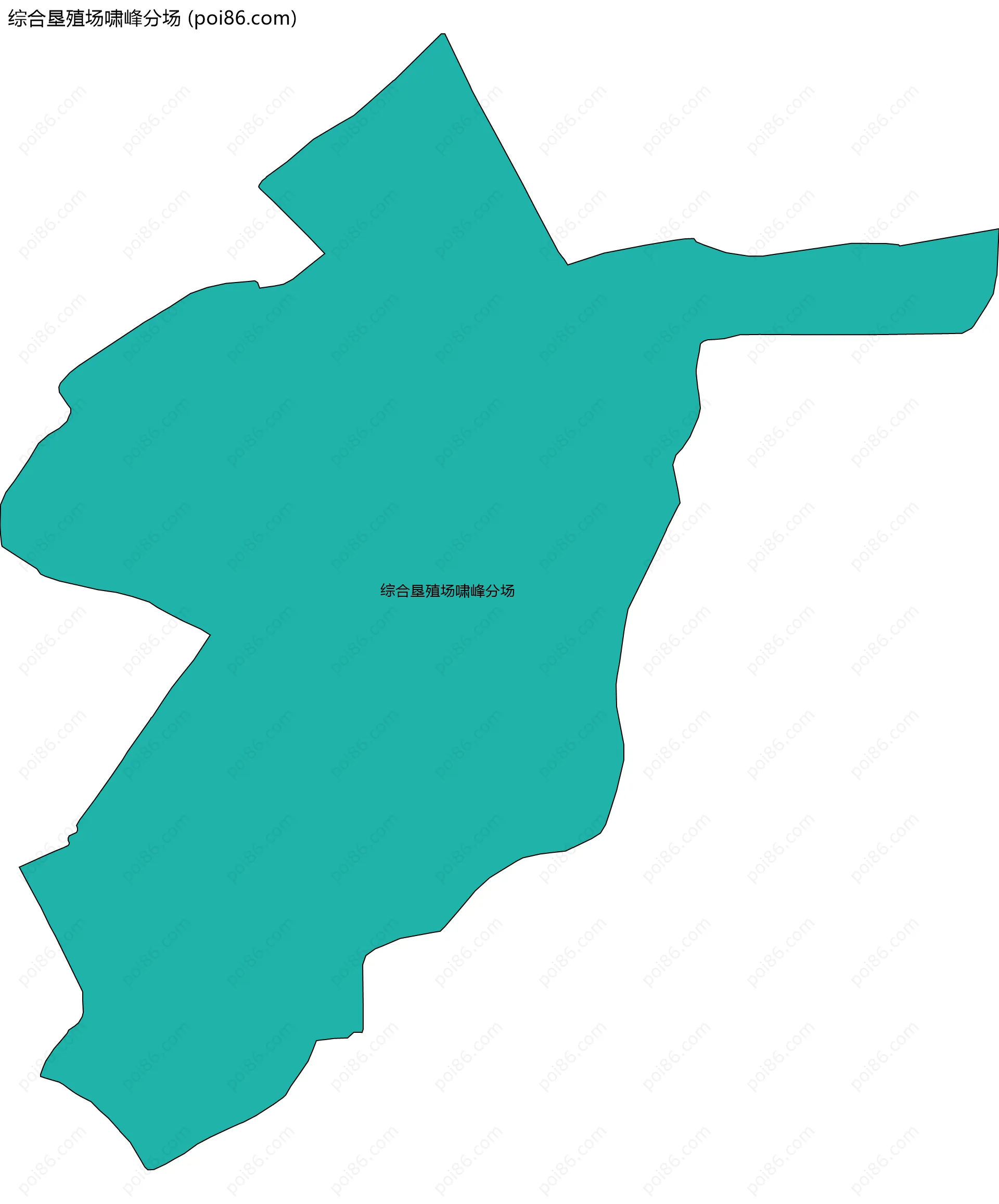 综合垦殖场啸峰分场边界地图