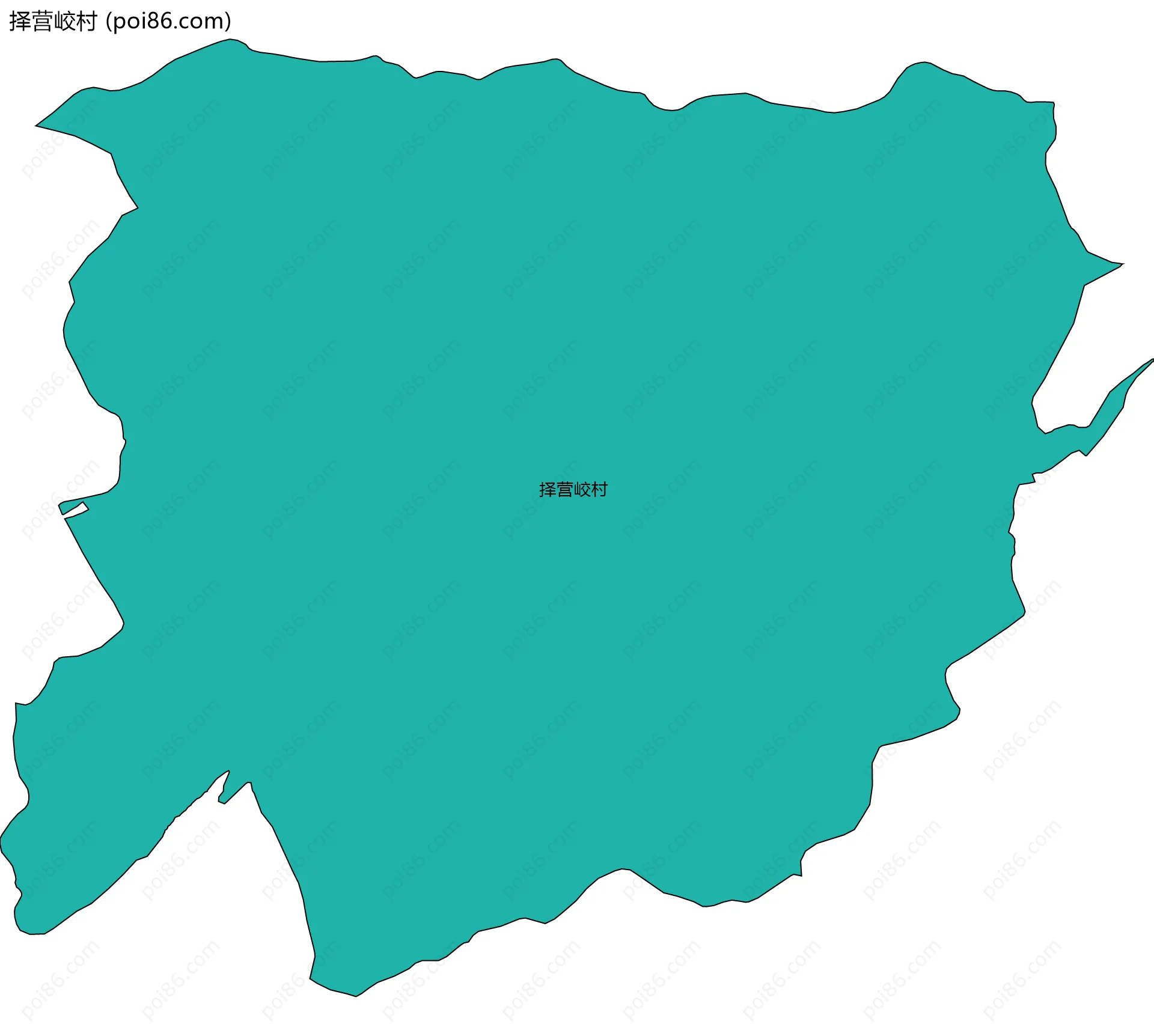 择营峧村边界地图