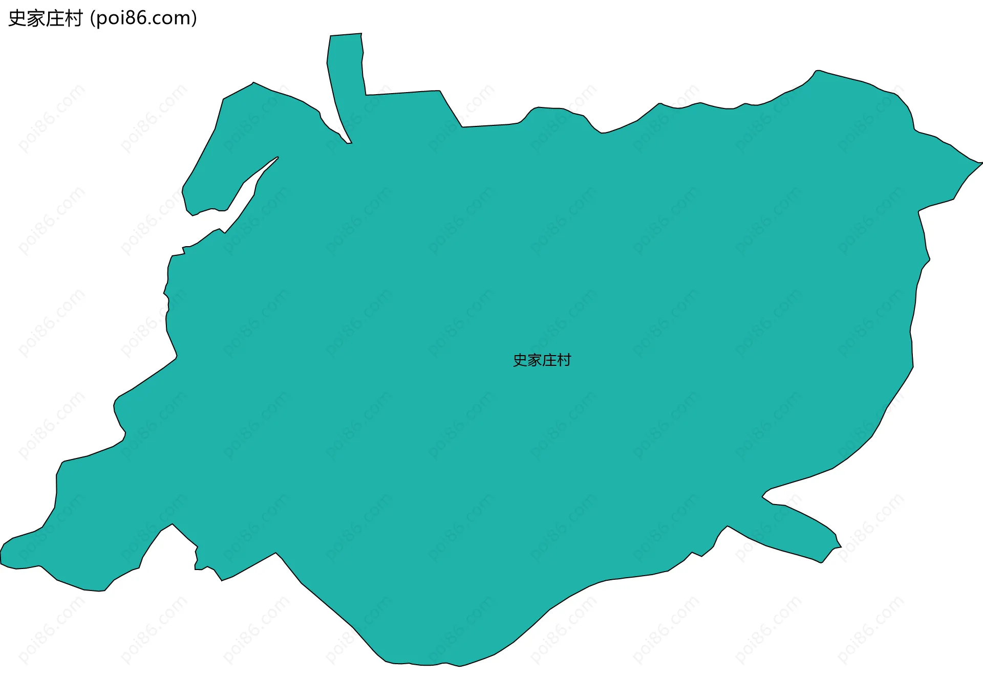 史家庄村边界地图