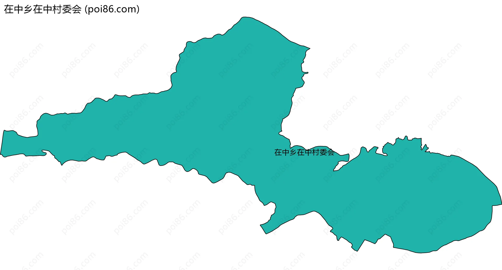 在中乡在中村委会边界地图