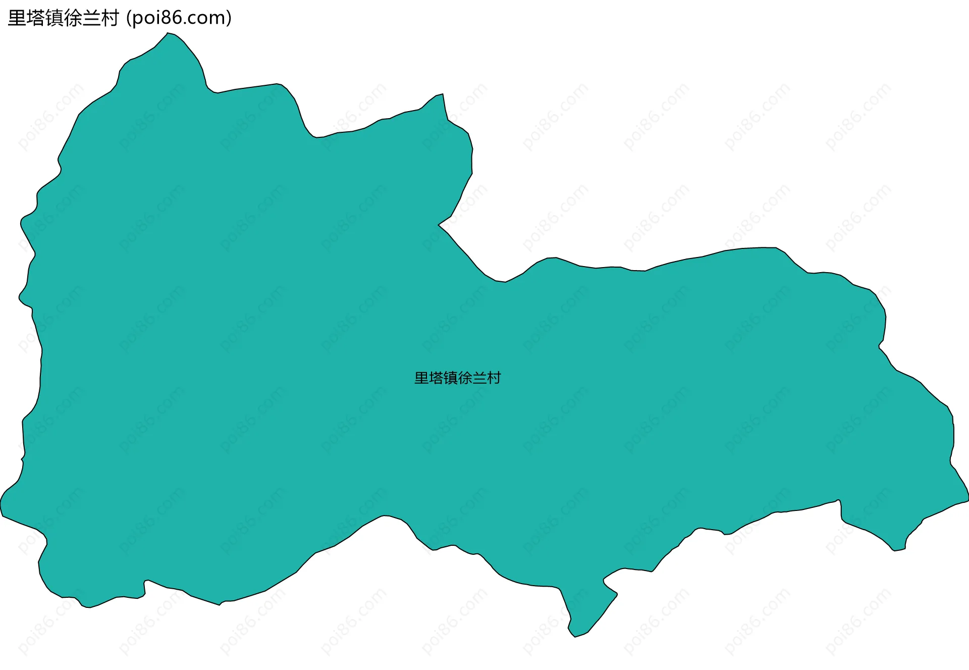 里塔镇徐兰村边界地图