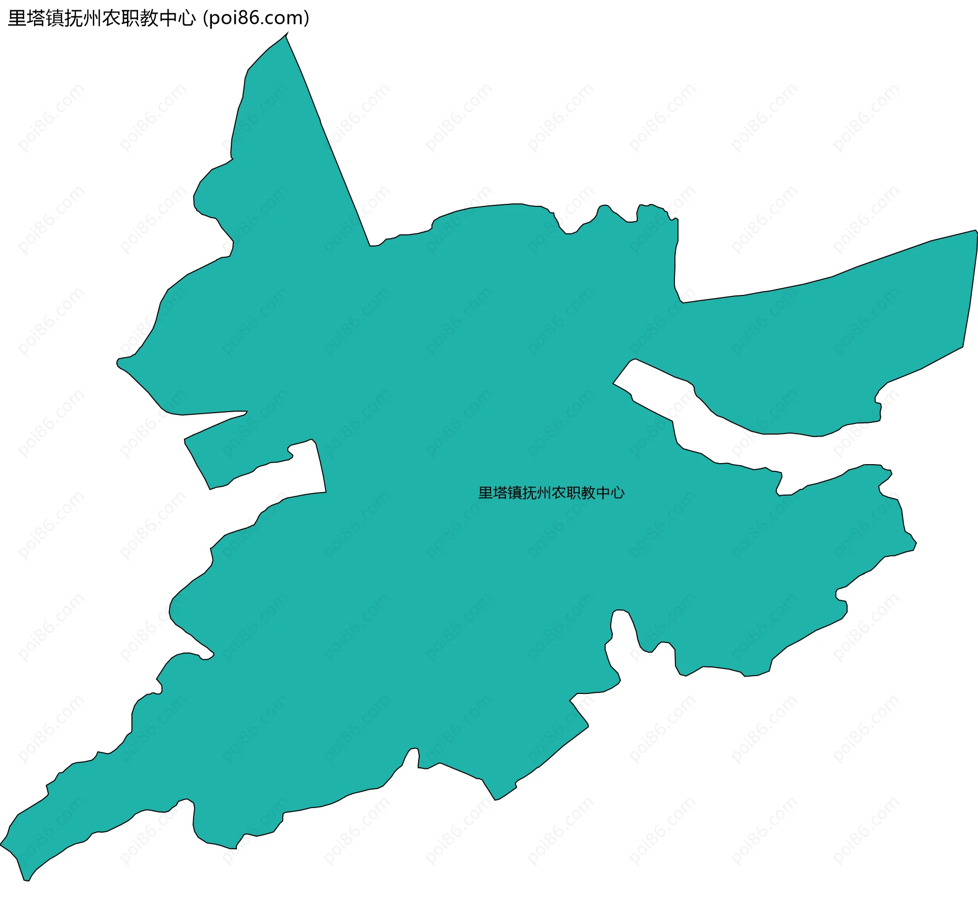 里塔镇抚州农职教中心边界地图