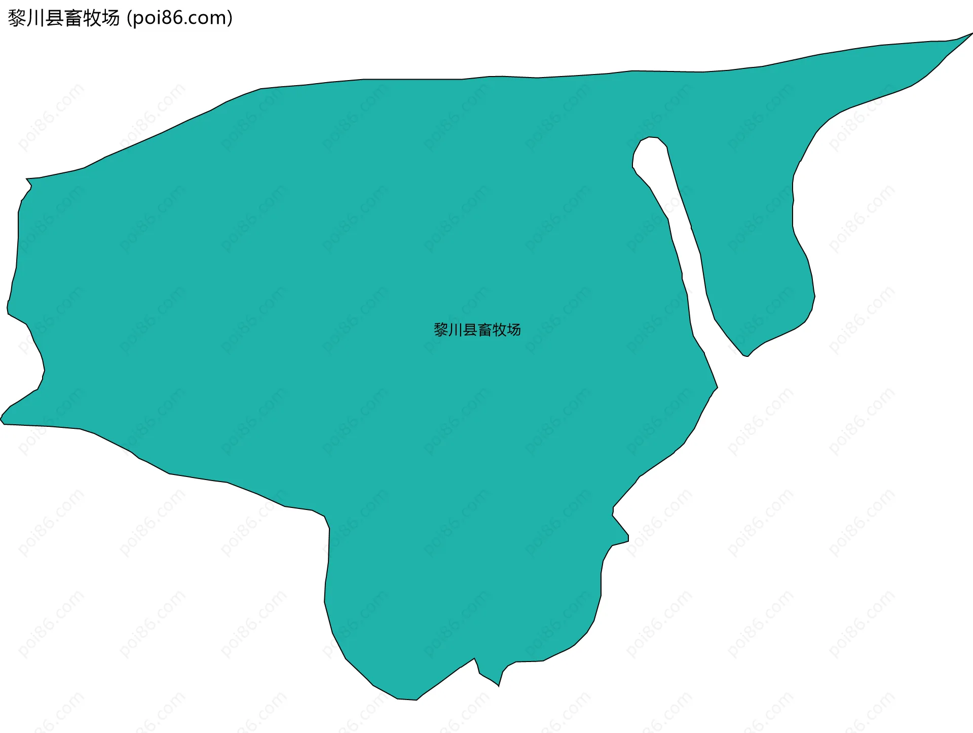 黎川县畜牧场边界地图