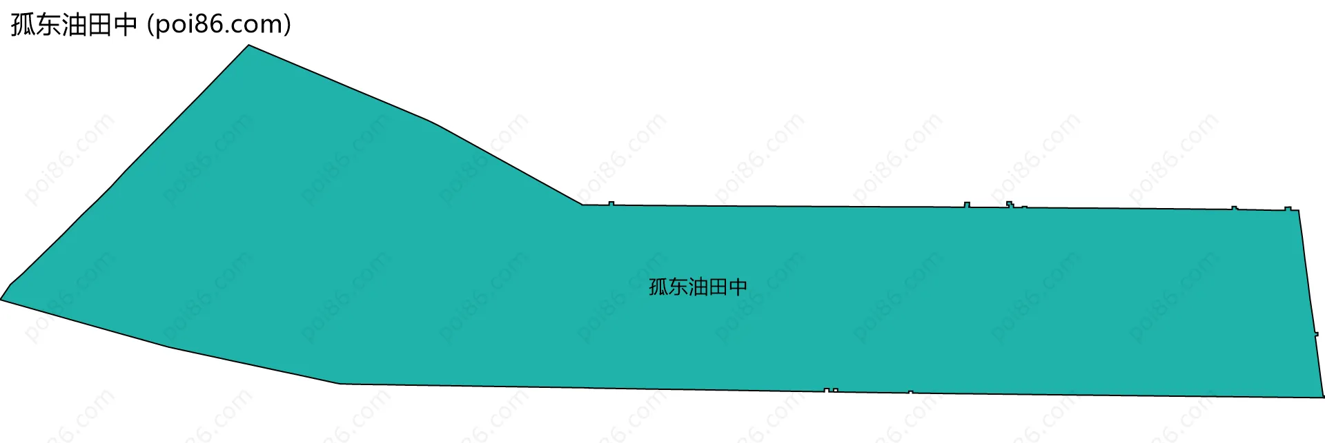 孤东油田中边界地图