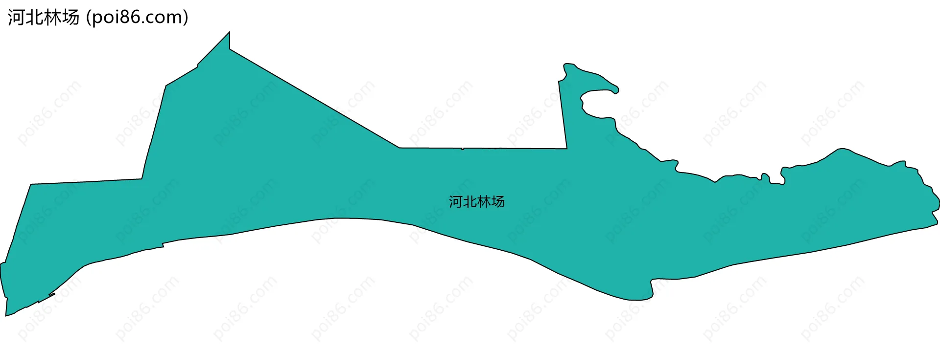 河北林场边界地图