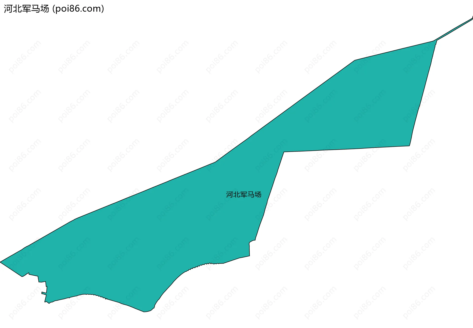 河北军马场边界地图
