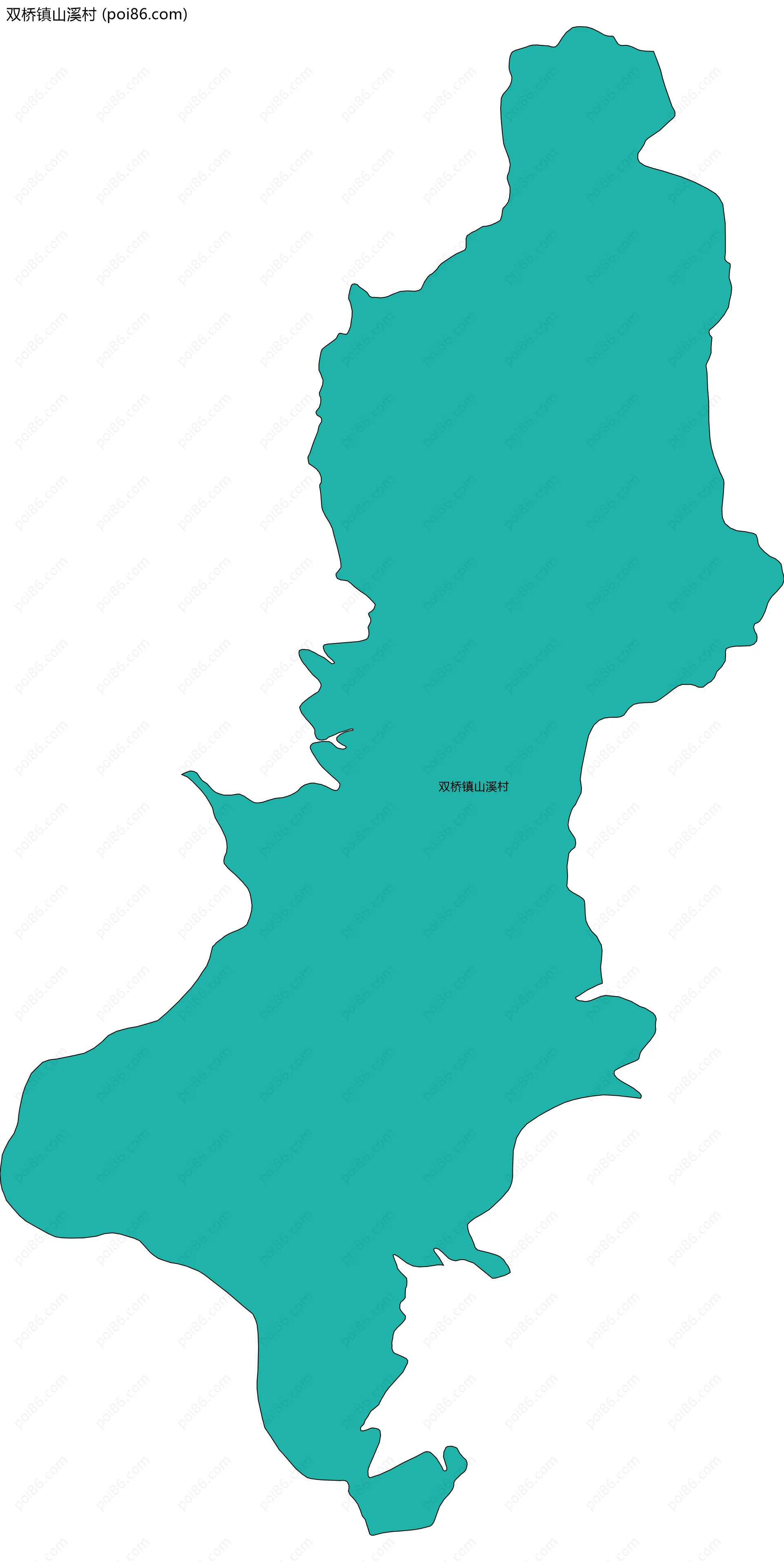 双桥镇山溪村边界地图