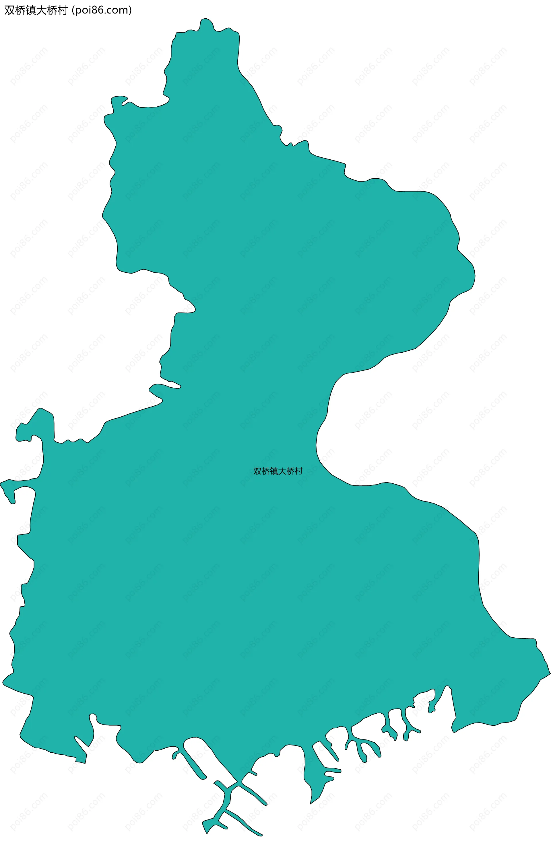 双桥镇大桥村边界地图