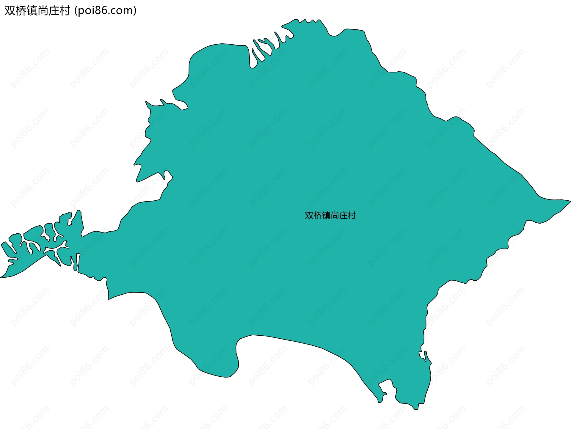 双桥镇尚庄村边界地图