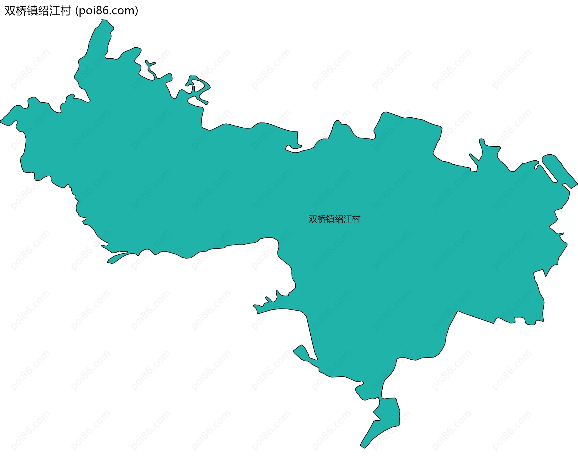 双桥镇绍江村边界地图