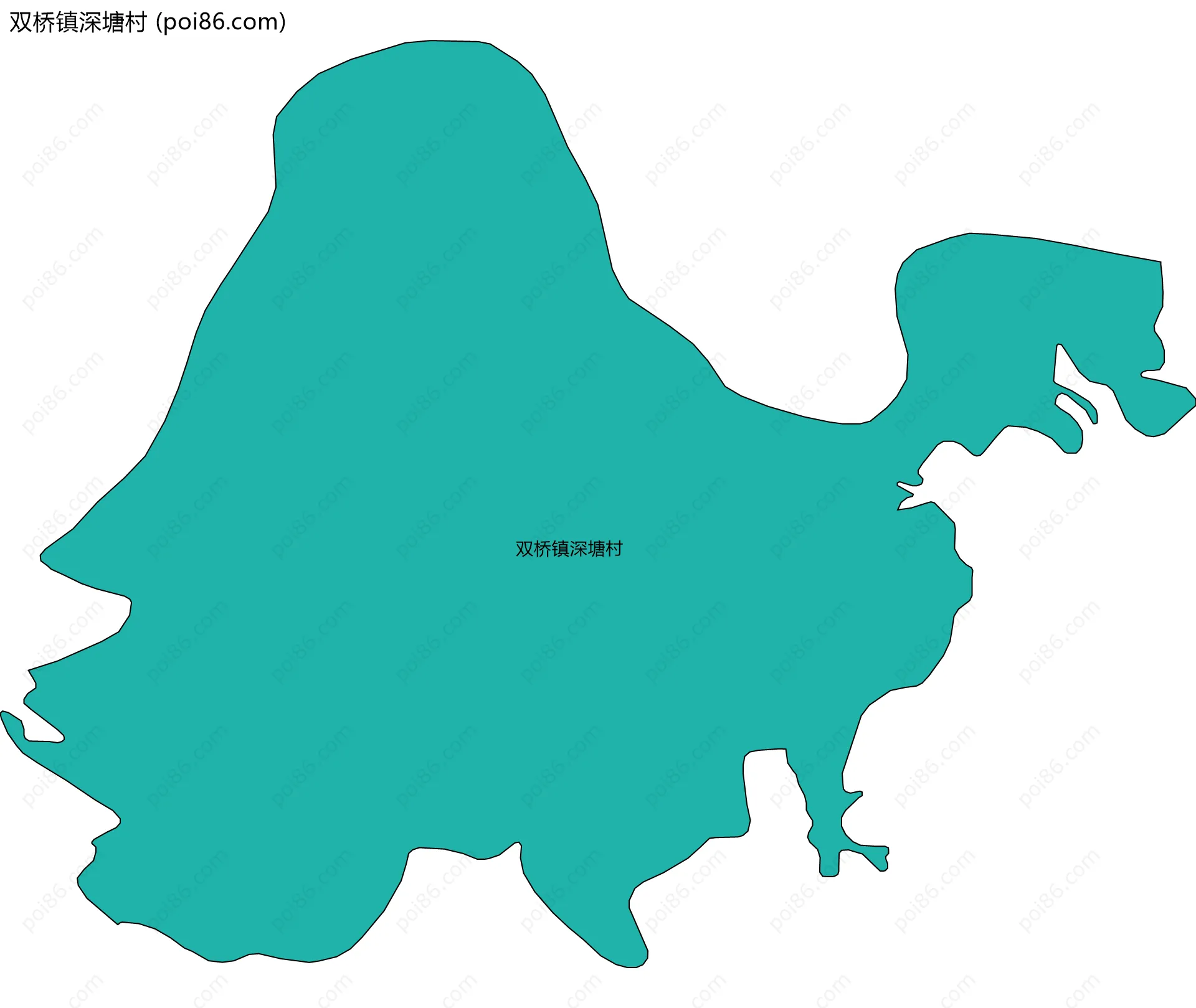 双桥镇深塘村边界地图