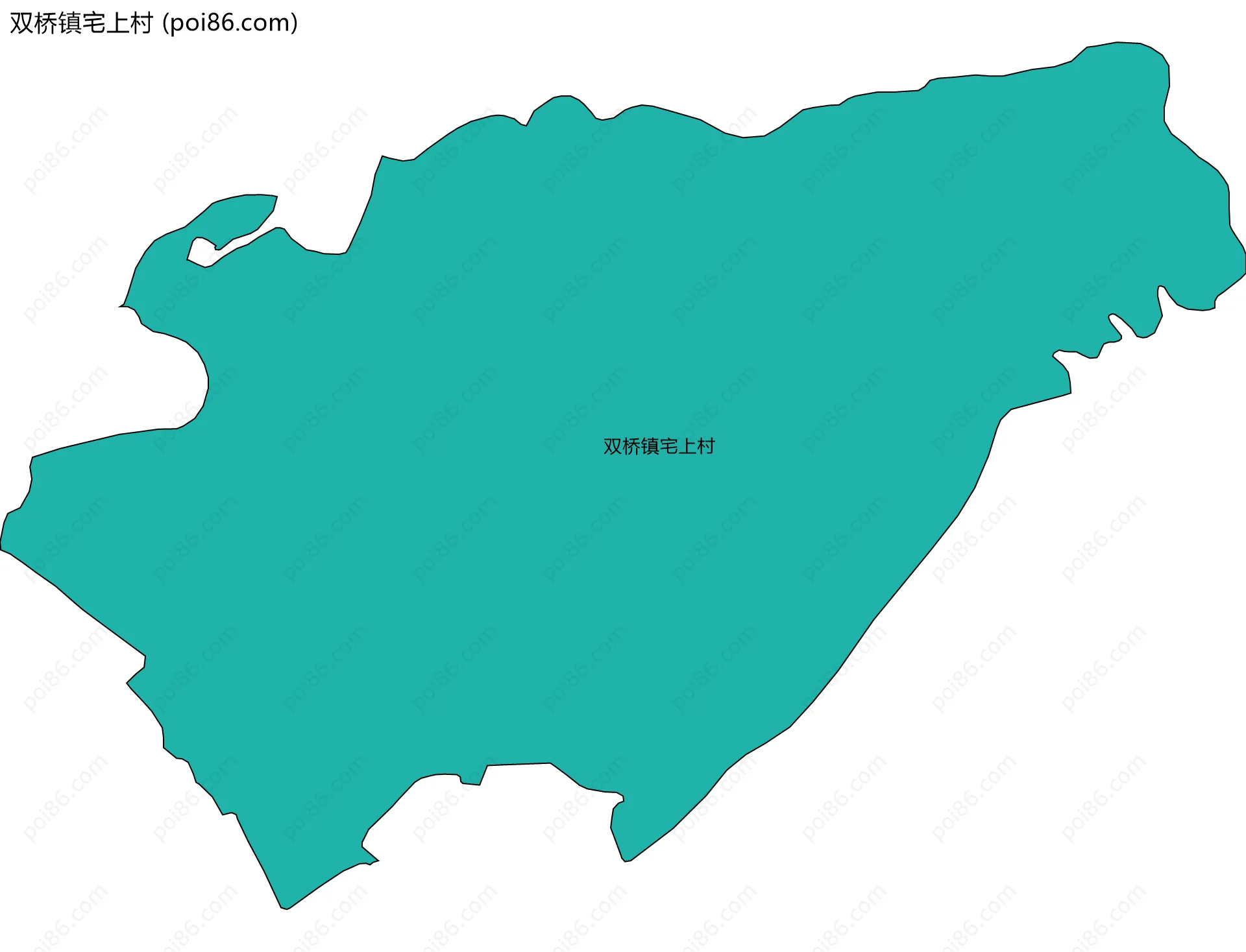 双桥镇宅上村边界地图