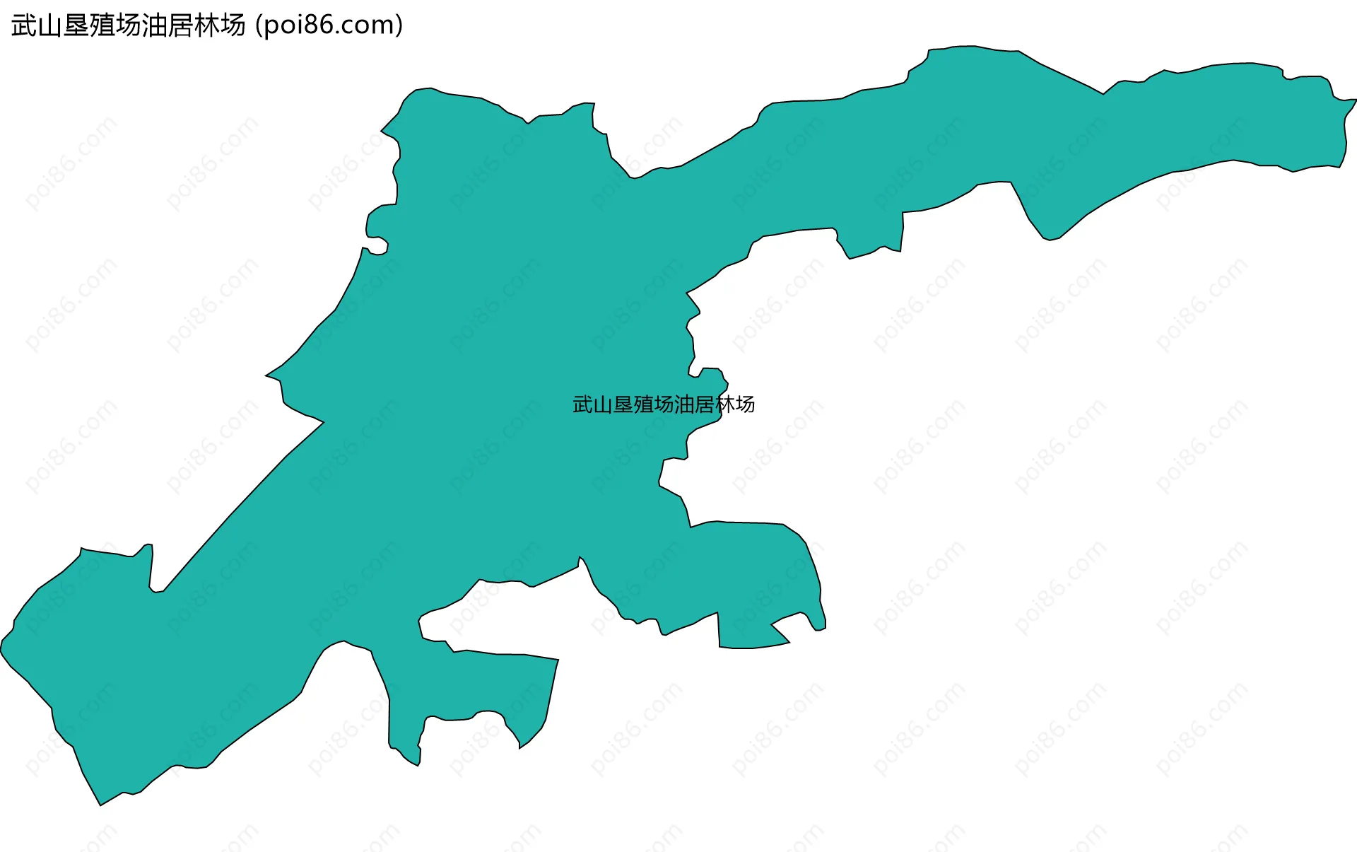 武山垦殖场油居林场边界地图