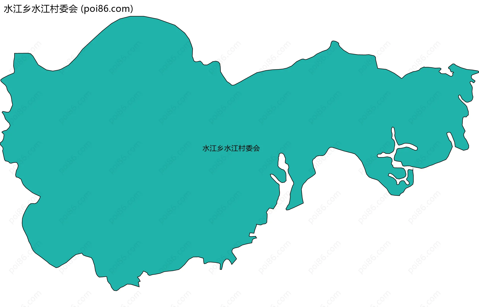 水江乡水江村委会边界地图