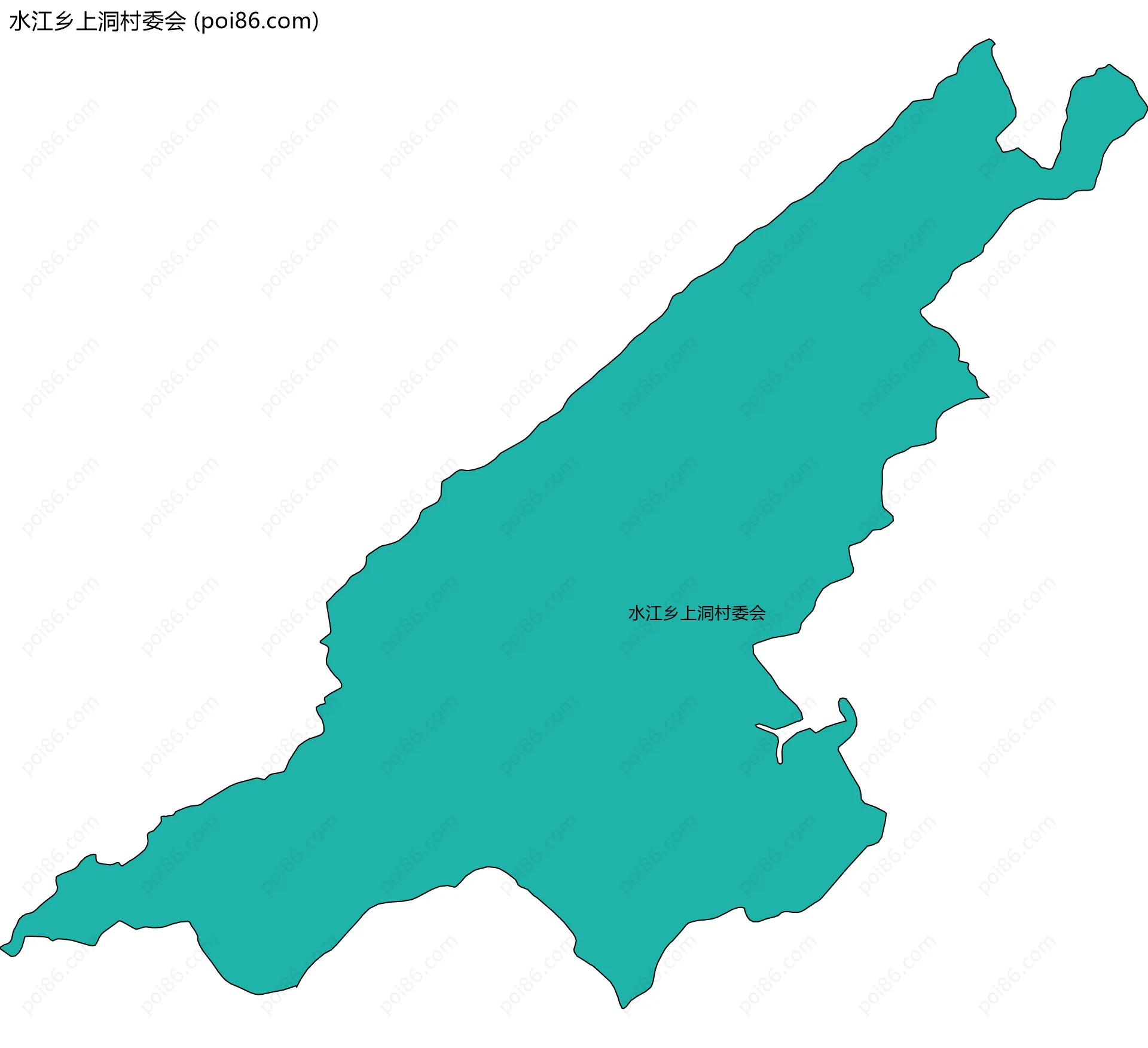 水江乡上洞村委会边界地图
