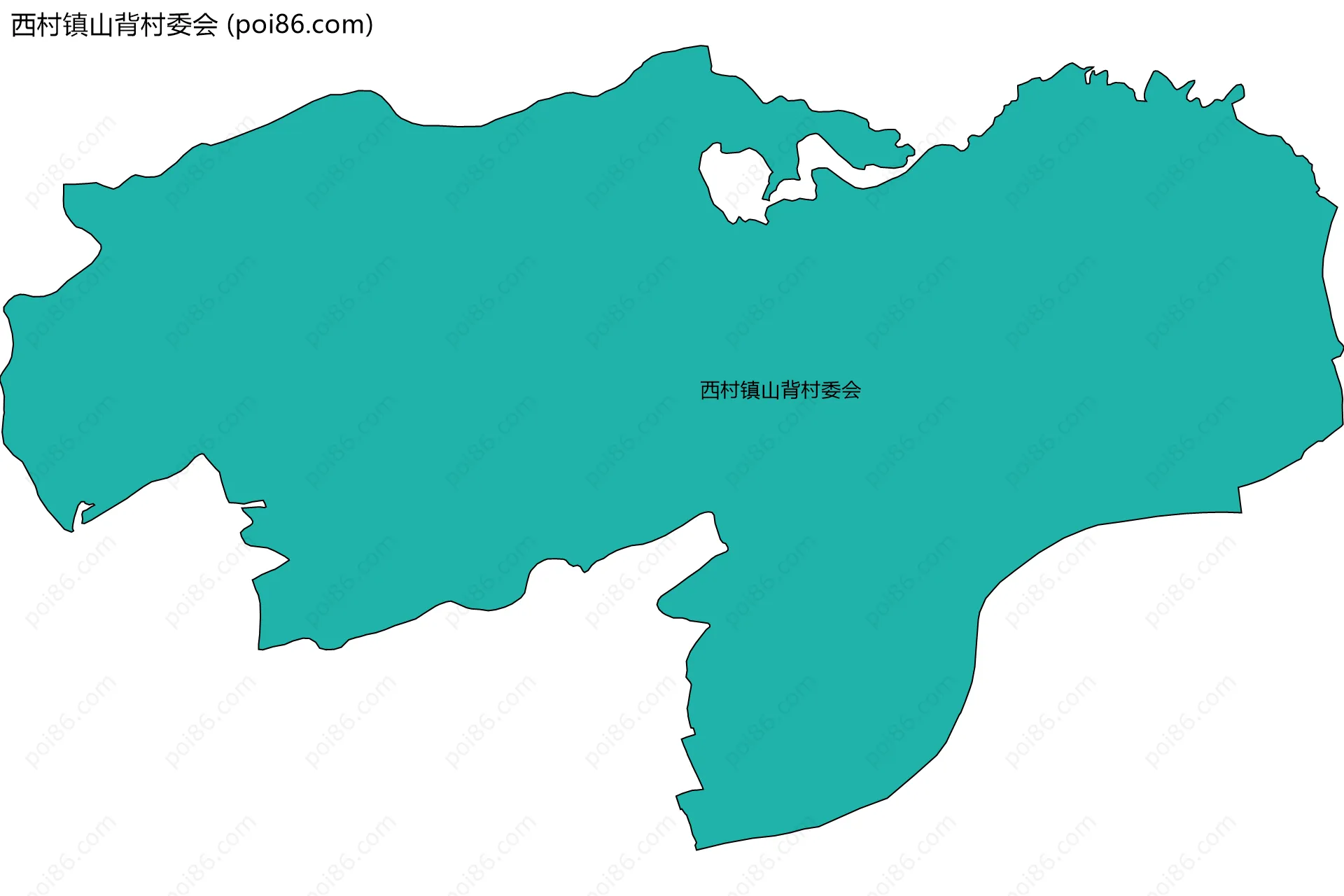 西村镇山背村委会边界地图