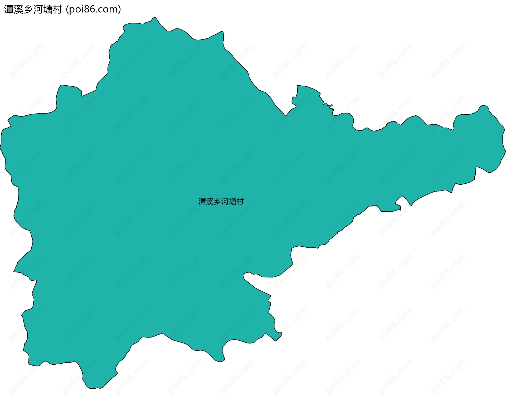 潭溪乡河塘村边界地图