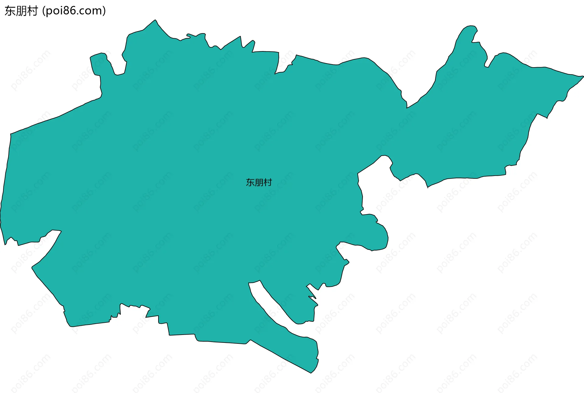东朋村边界地图