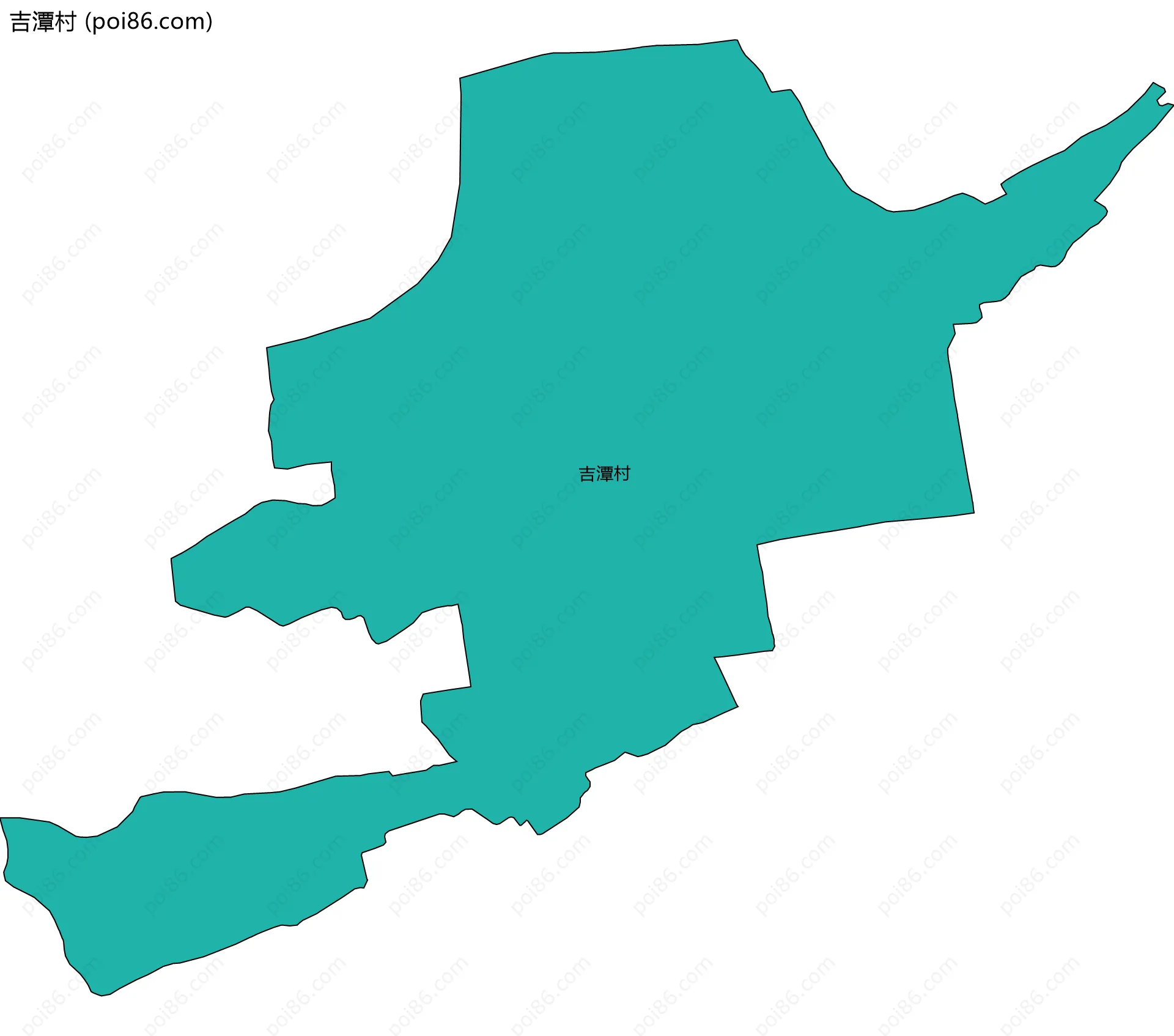 吉潭村边界地图