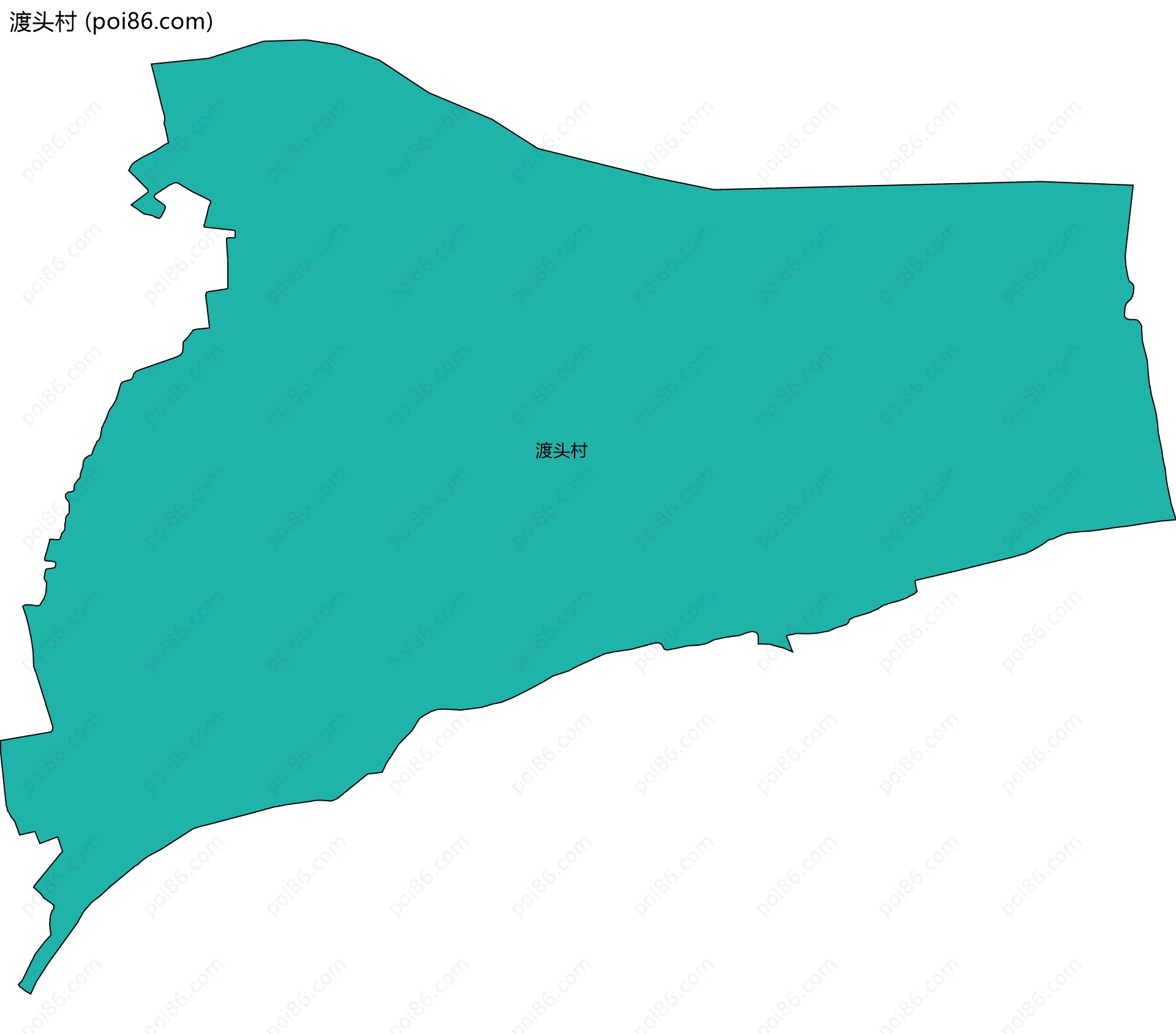 渡头村边界地图