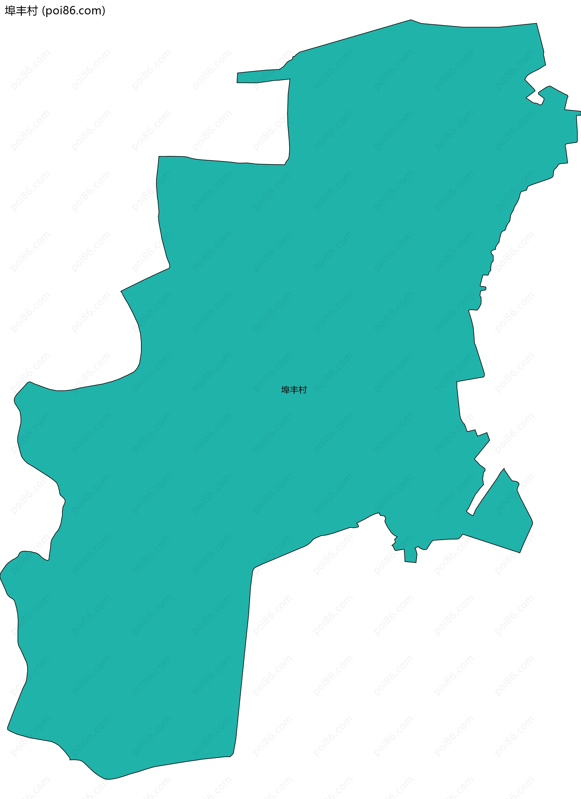 埠丰村边界地图