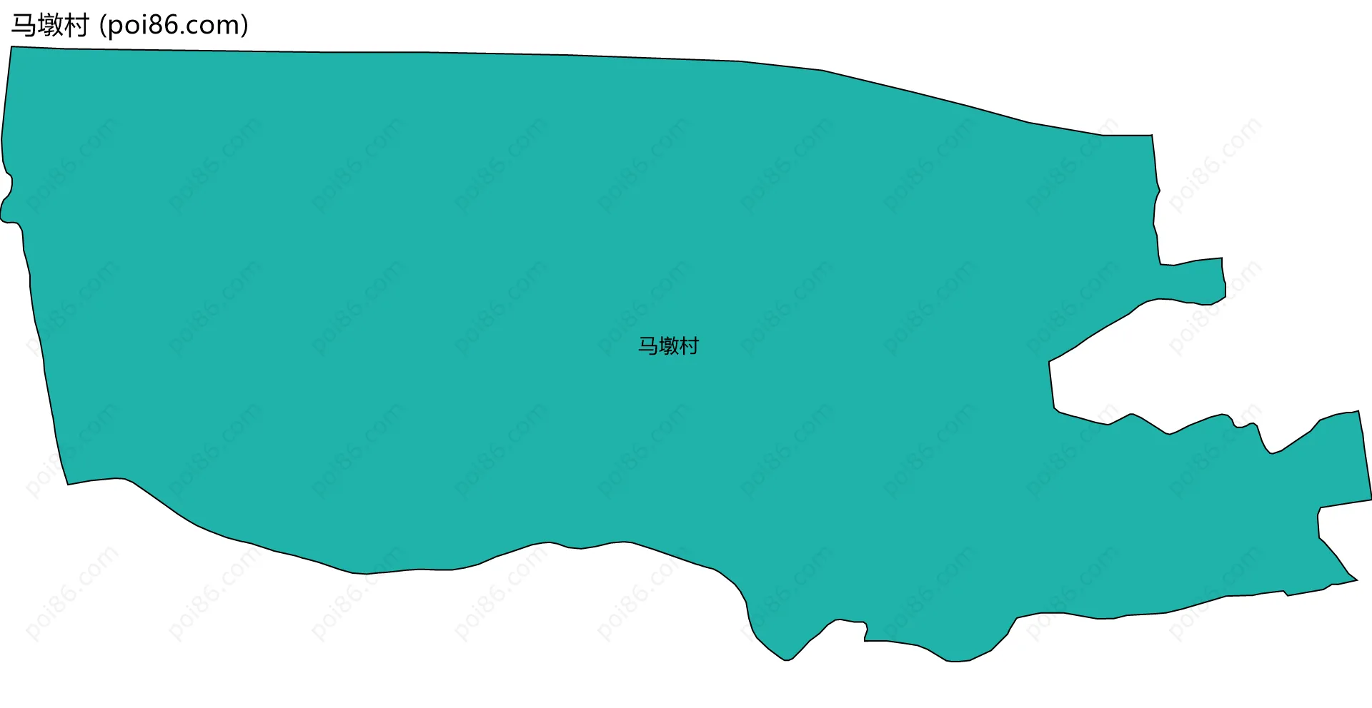 马墩村边界地图