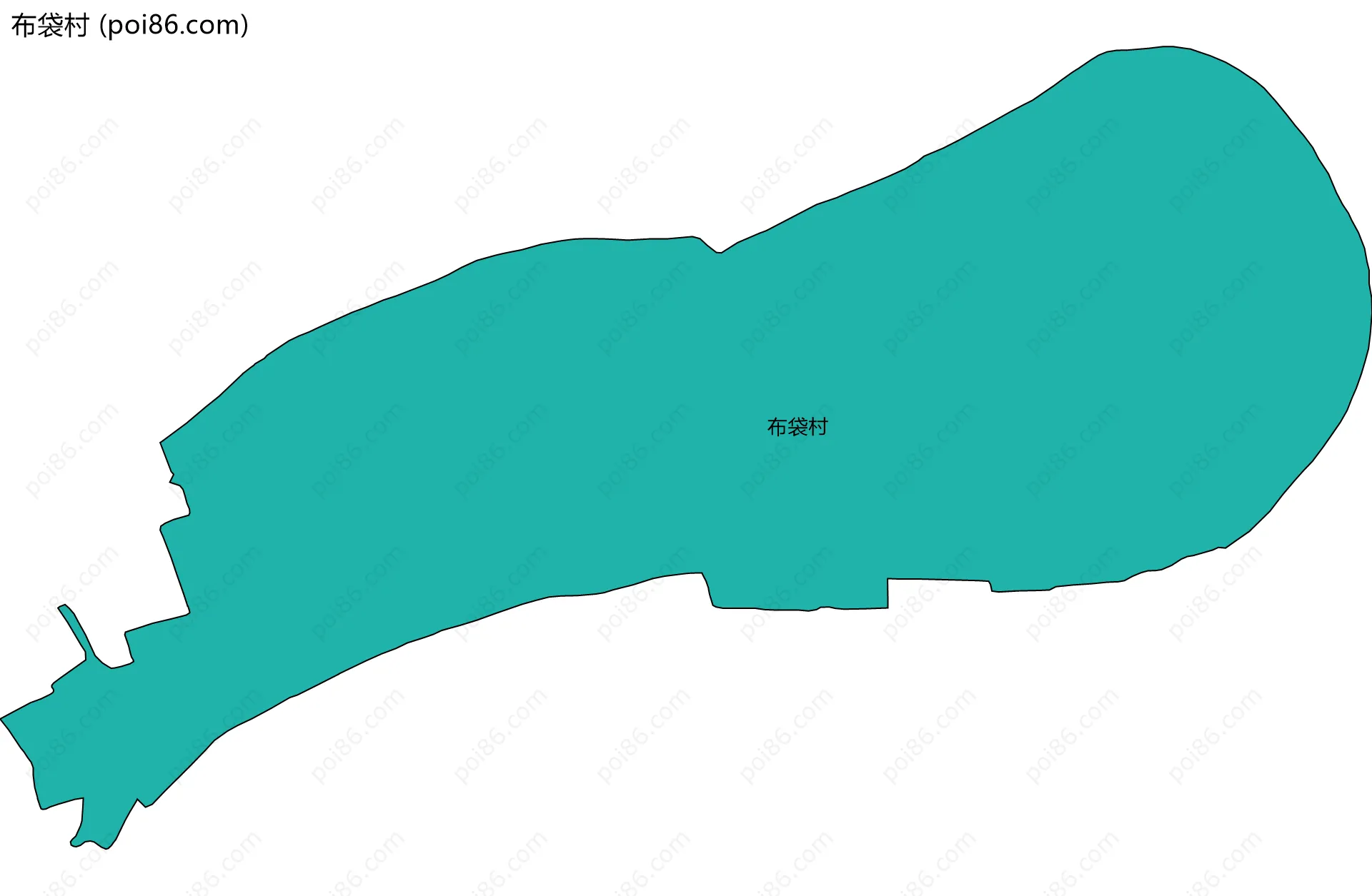 布袋村边界地图
