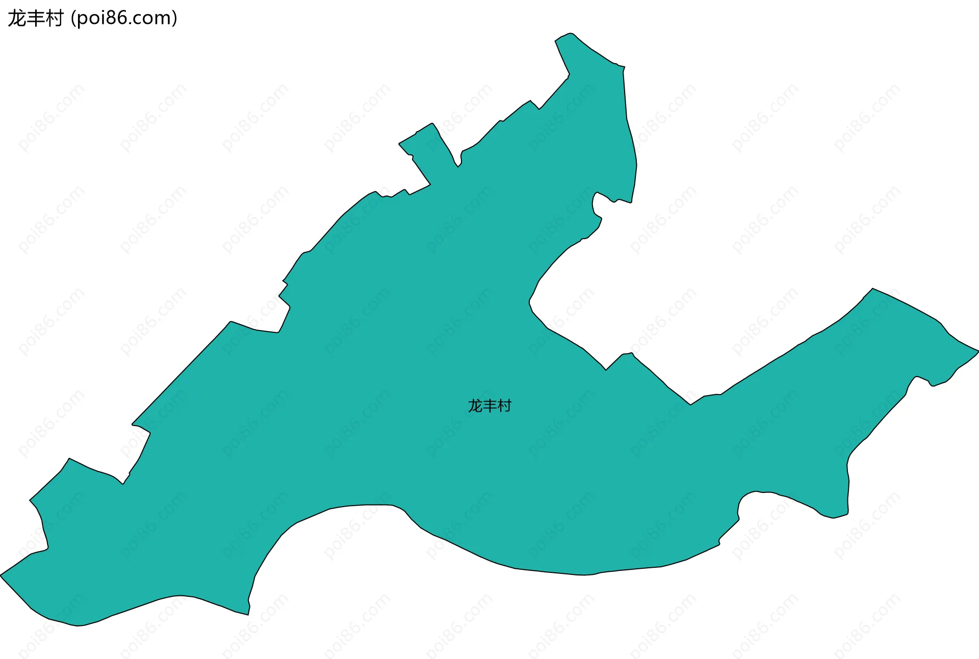 龙丰村边界地图