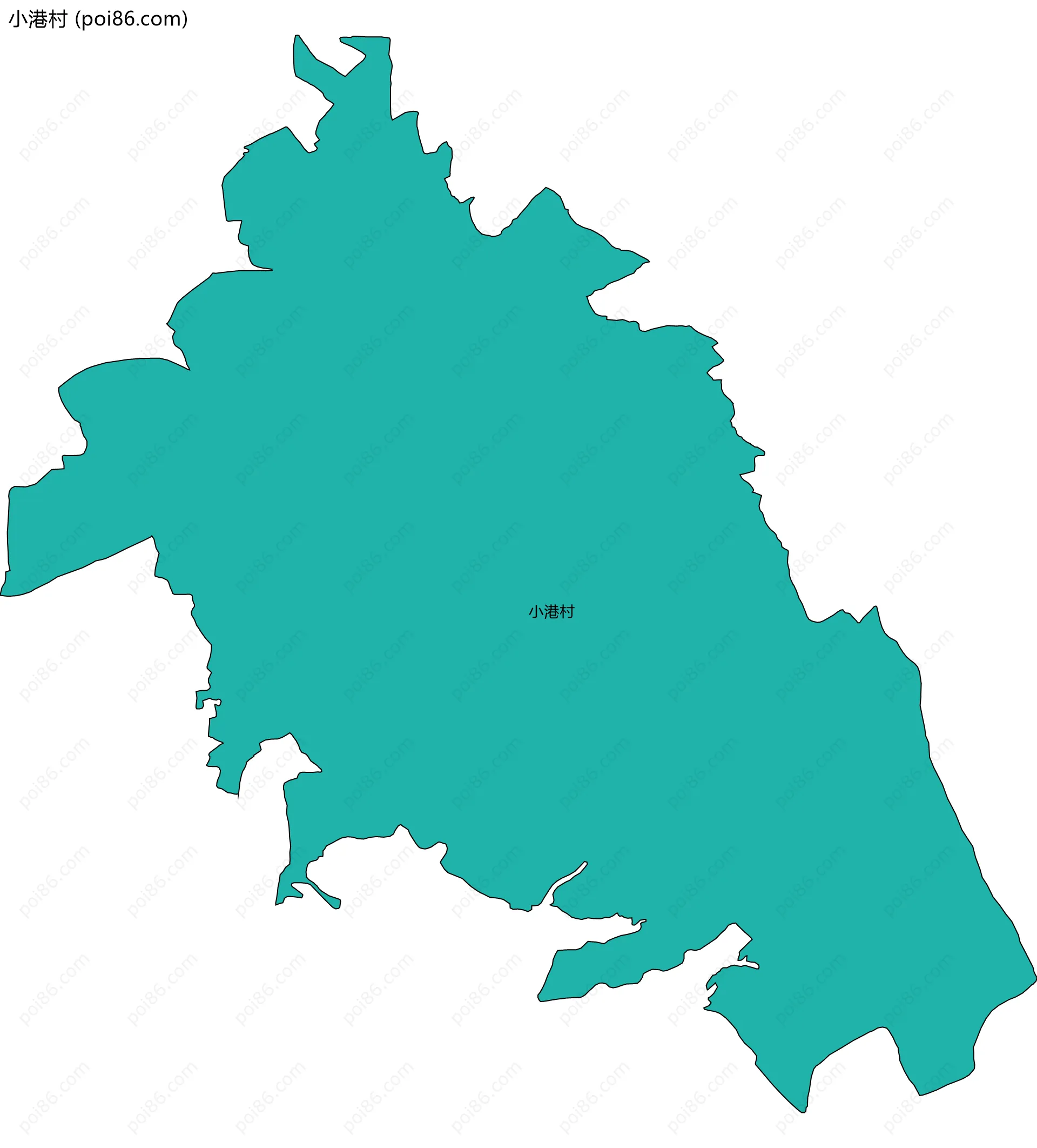 小港村边界地图
