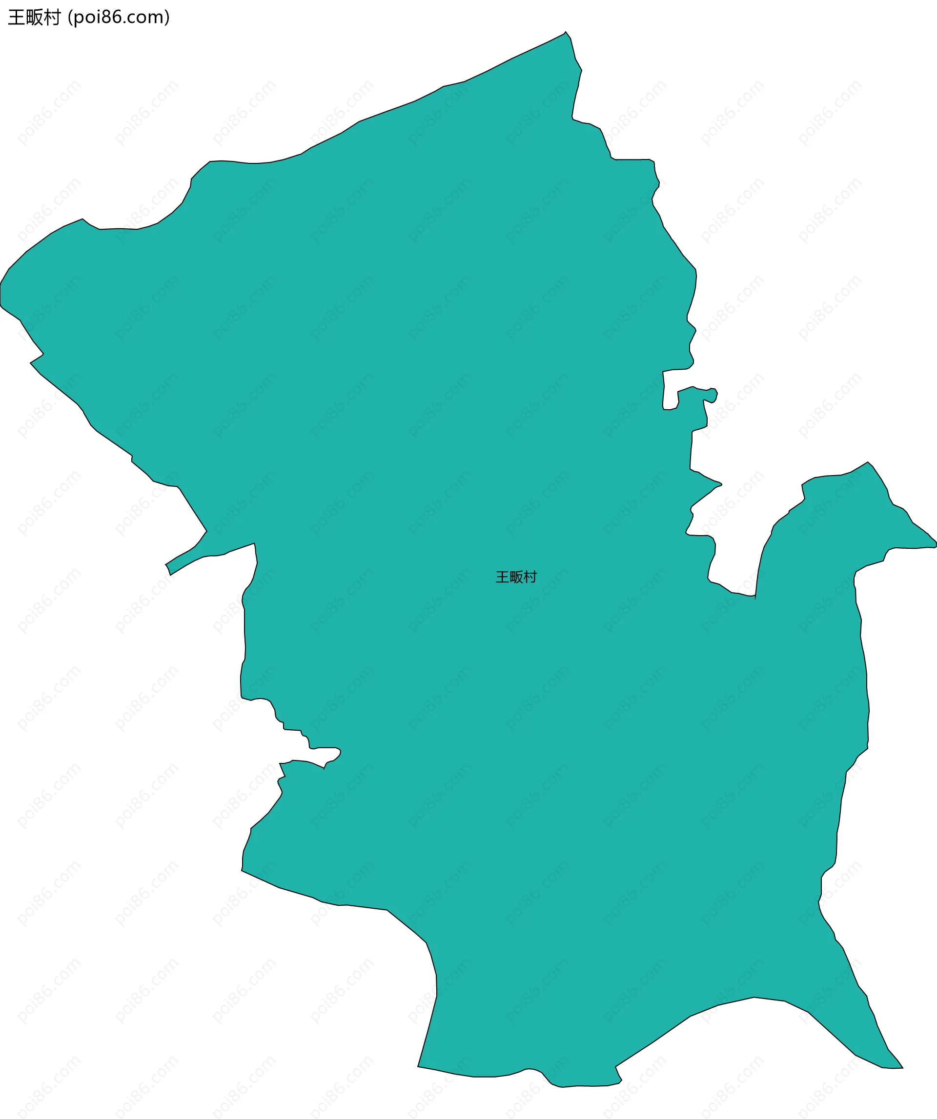 王畈村边界地图
