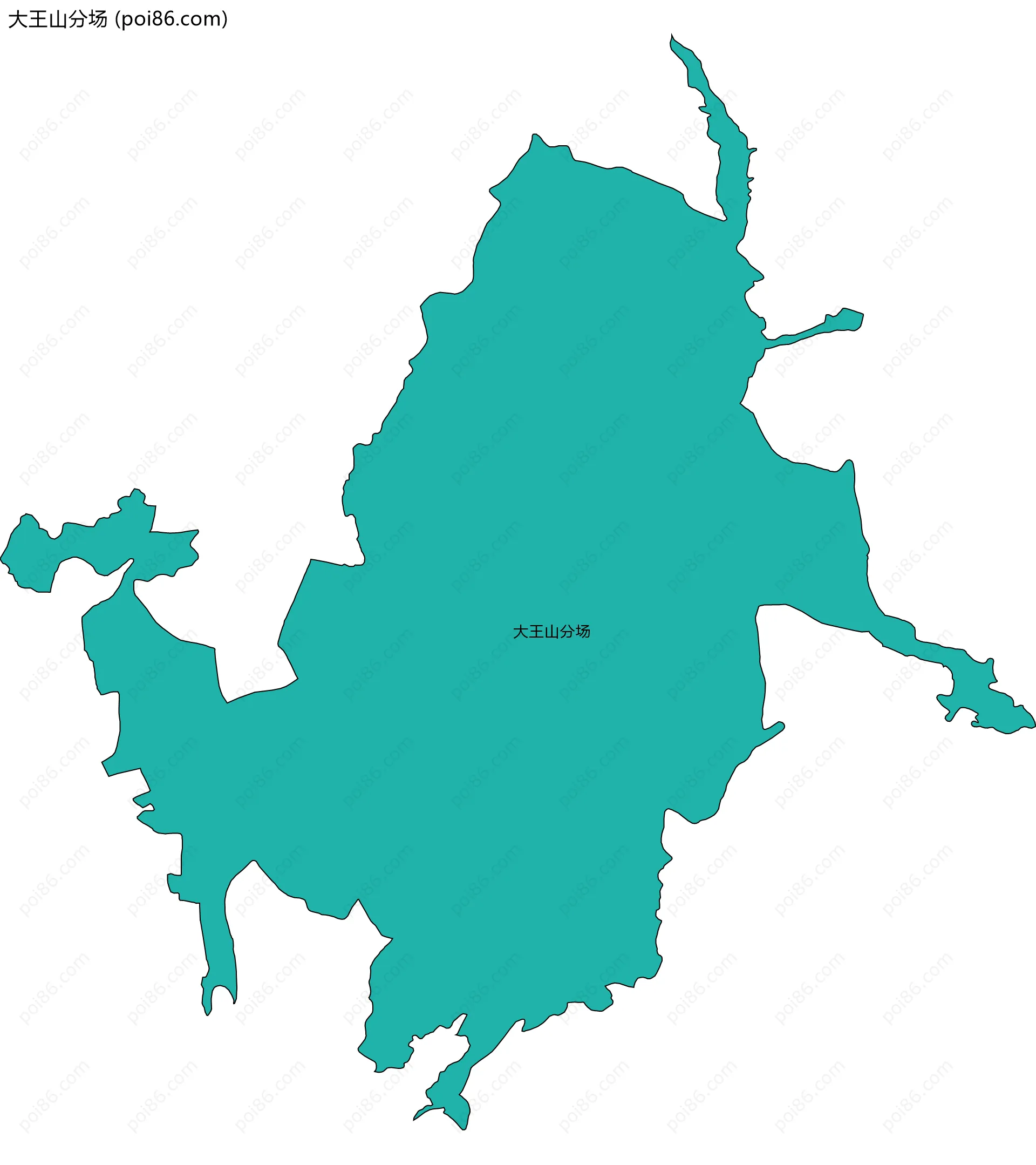 大王山分场边界地图
