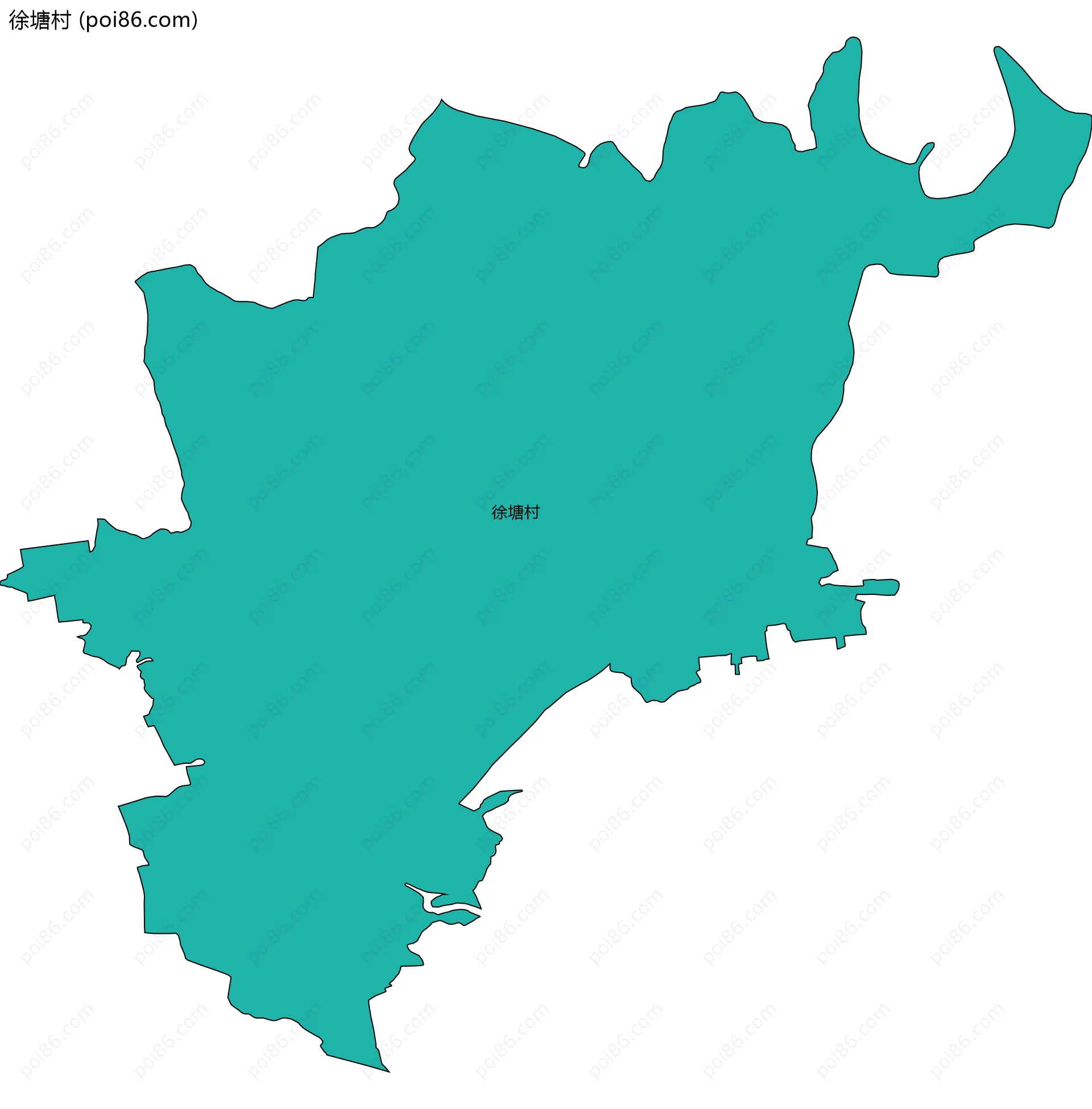 徐塘村边界地图