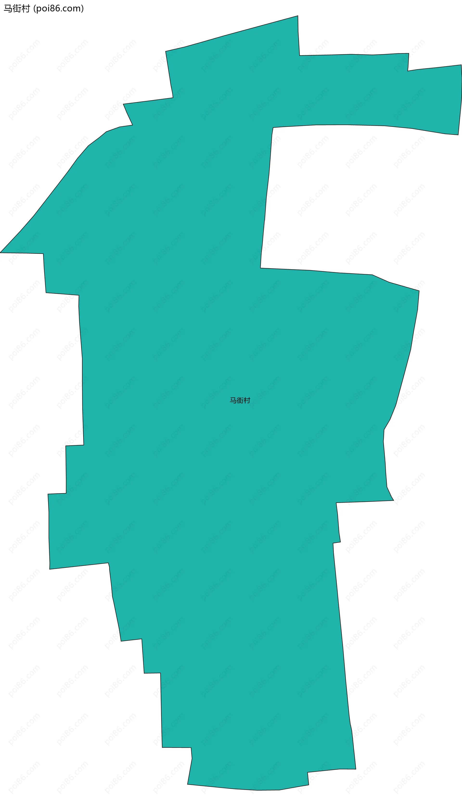 马街村边界地图