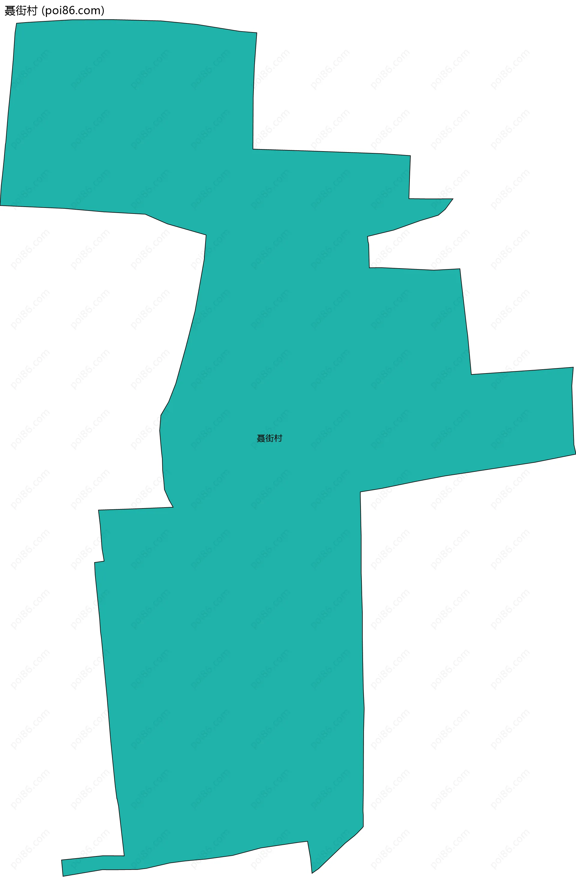 聂街村边界地图